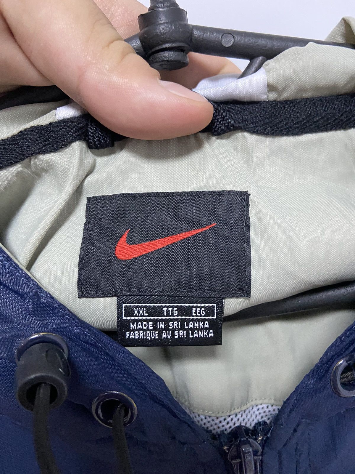 Nike × Vintage Nike Anorak Vintage Jacket Big Logo Small Swoosh Size US XXL / EU 58 / 5 - 7 Thumbnail