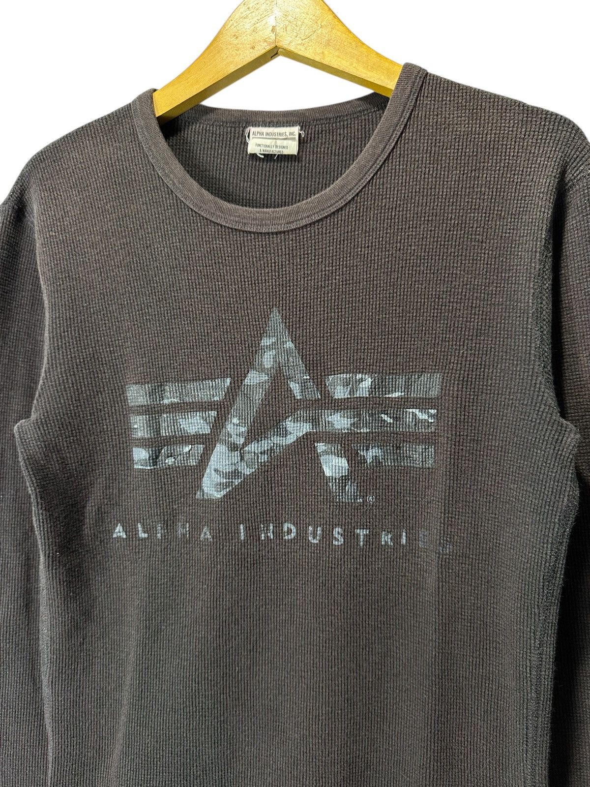 Alpha Industries SICK FADED ALPHA INDUSTRIES THERMAL LONG SLEEVE TEE Size US M / EU 48-50 / 2 - 2 Thumbnail