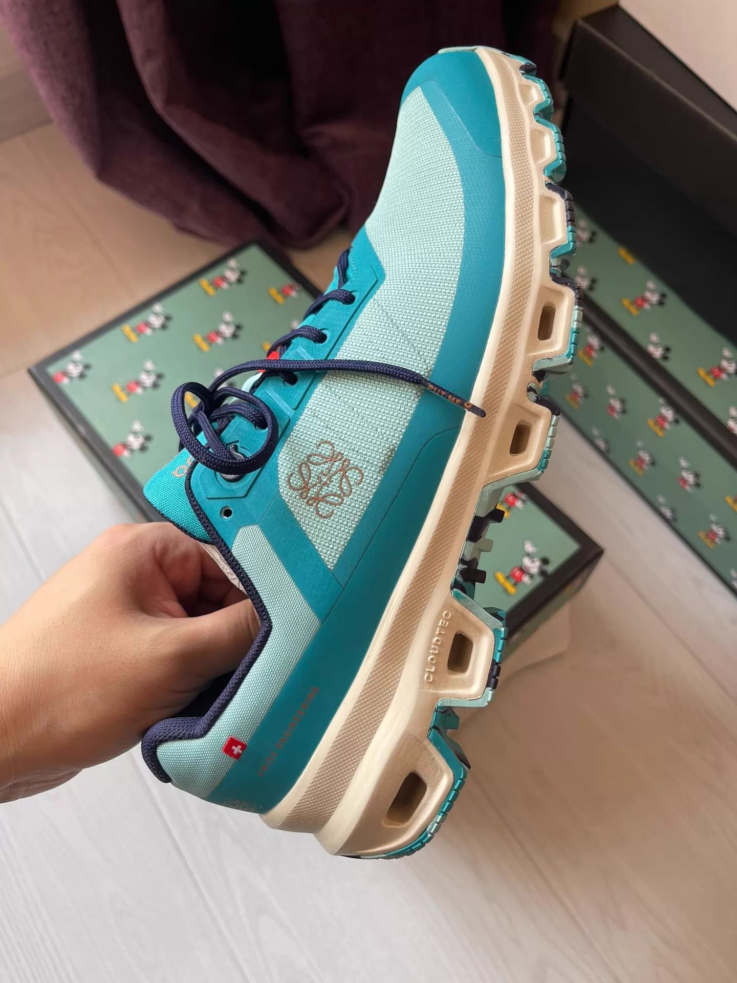 Loewe LOEWE Unisex Collab Sneakers 40 New (Side & Tongue Logo) Size US 7 / EU 40 - 3 Thumbnail