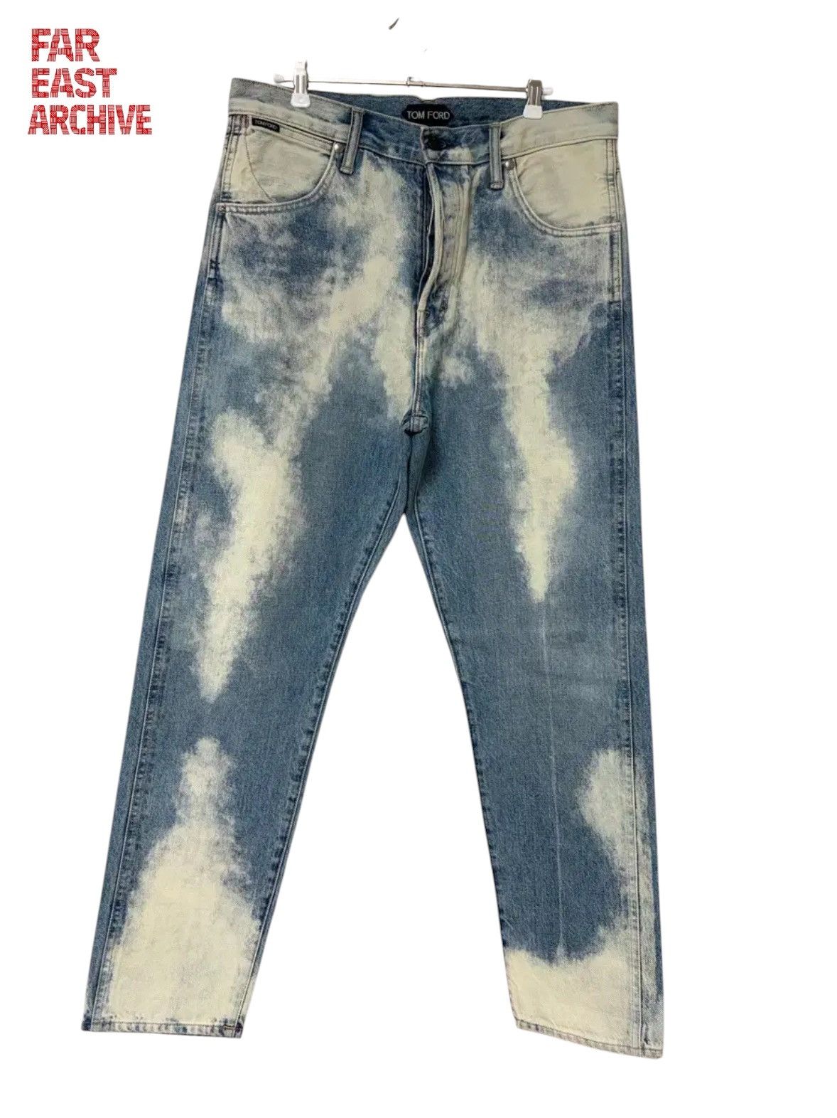 Tom Ford Tom Ford Bleached Washed Tapered Fit Denim Pants Size US 32 / EU 48 - 1 Thumbnail