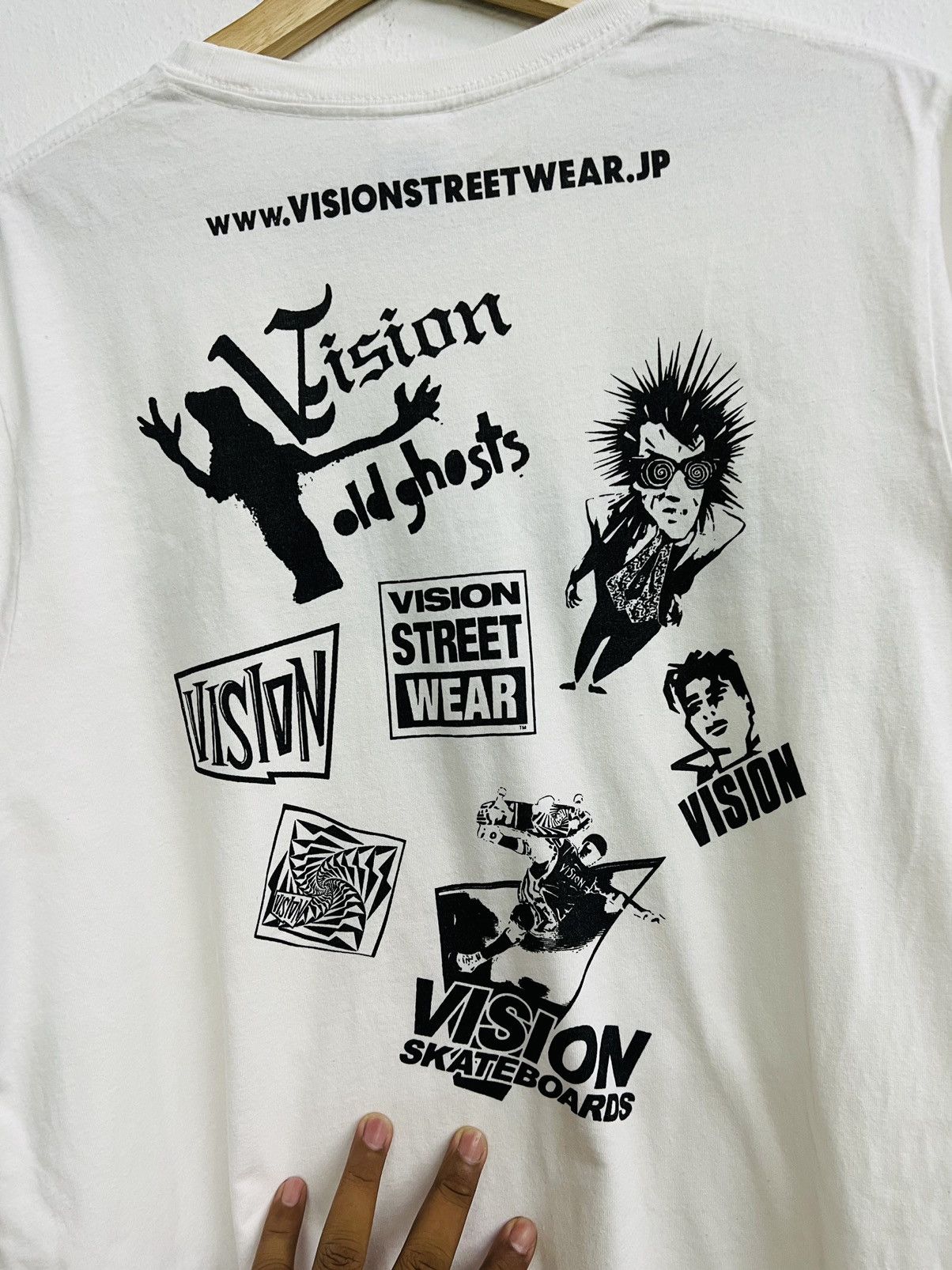 Vintage × Vision Streetwear VINTAGE Y2K VISION STREETWEAR ALL LOGO TEE Size US L / EU 52-54 / 3 - 13 Thumbnail