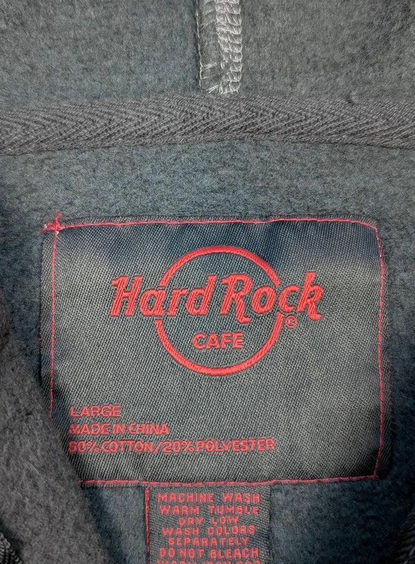 Hard Rock Cafe Rare Vintage Zip Hoodie Hard Rock Affliction opium y2k 90s Size US L / EU 52-54 / 3 - 7 Thumbnail
