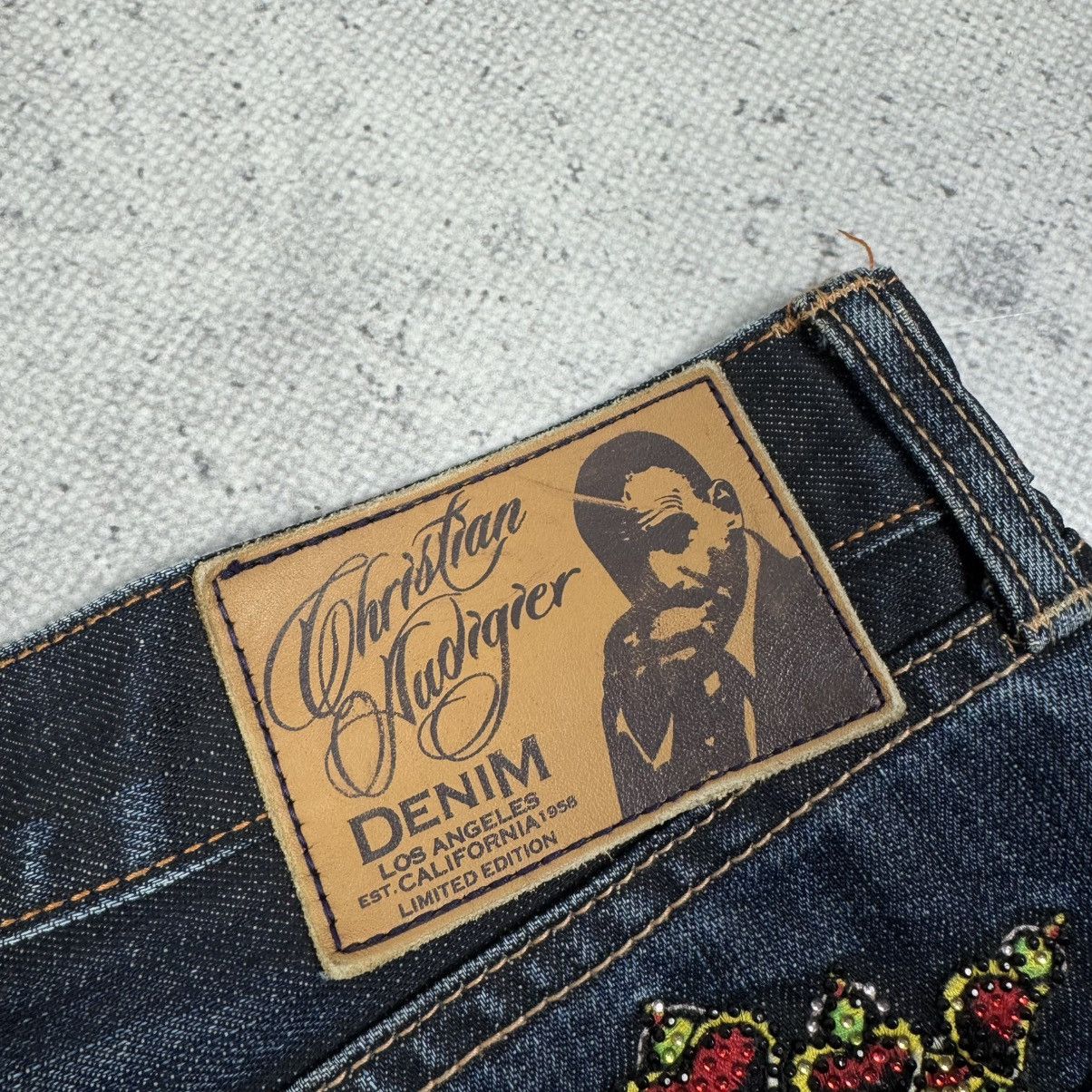 Christian Audigier × Ed Hardy RARE Christian Audigier West Coast Embroidered King Jeans Size US 34 / EU 50 - 9 Thumbnail