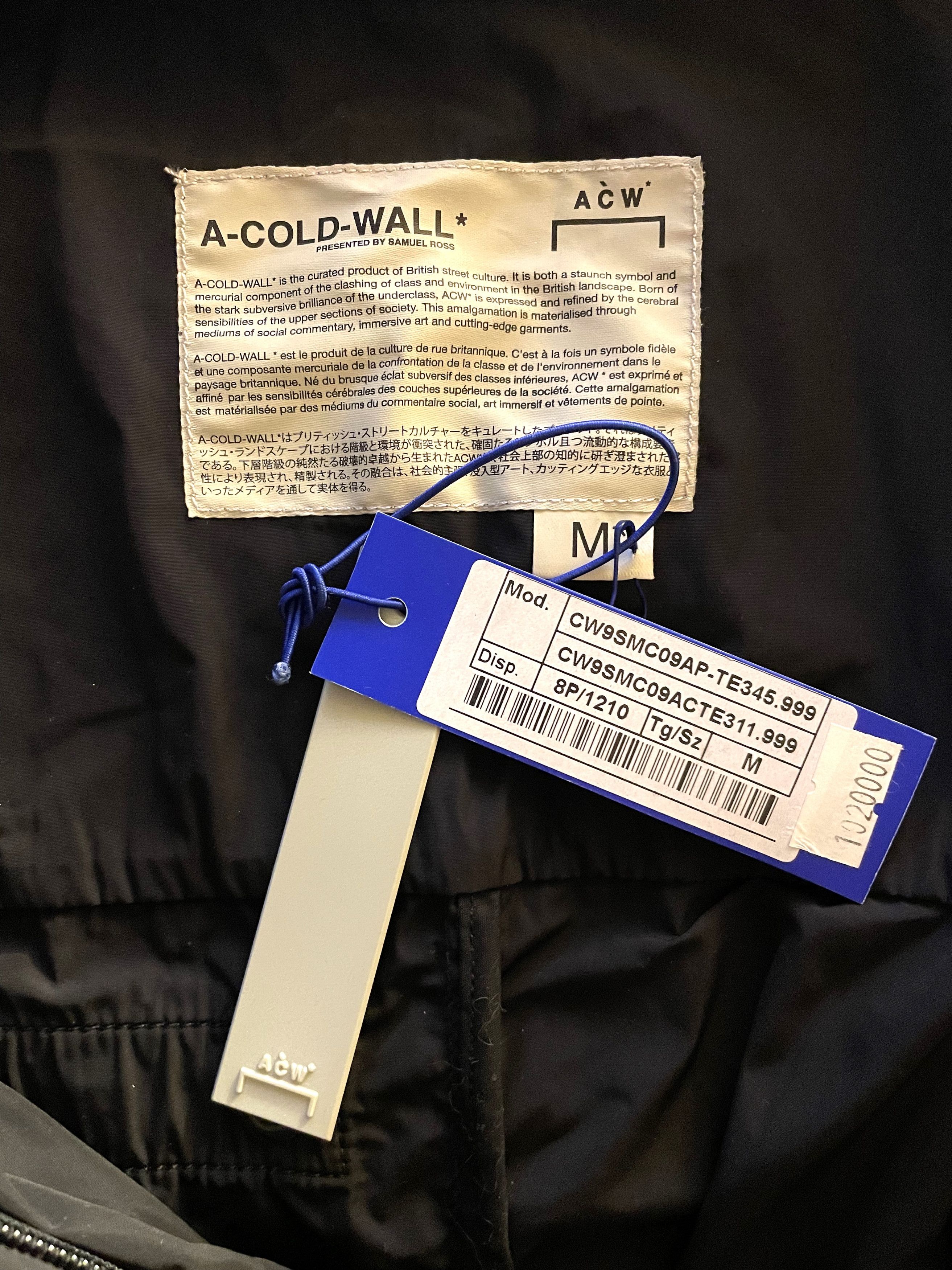 A-COLD-WALL* A-Cold-Wall* Logo Zip Up Jacket Size US M / EU 48-50 / 2 - 13 Thumbnail