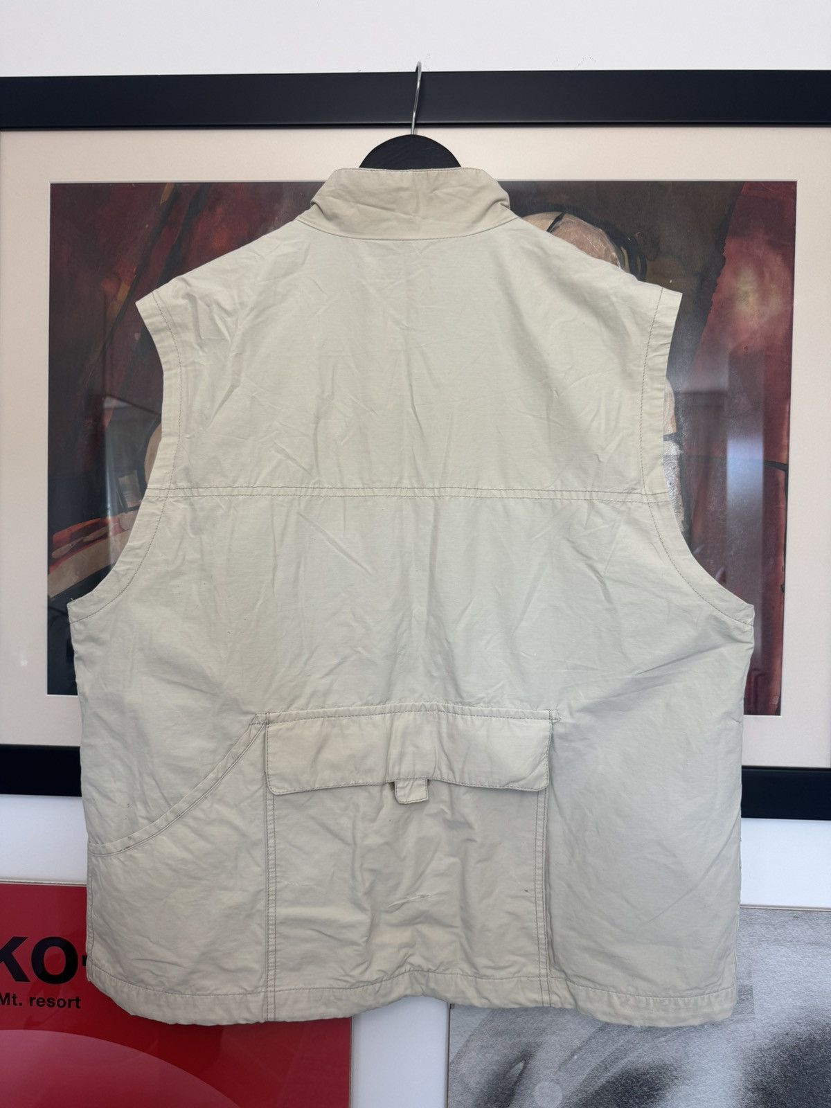 Versace Vintage Versace Sport Multi Pocket Beige Vest 90s Designer Size US L / EU 52-54 / 3 - 2 Thumbnail