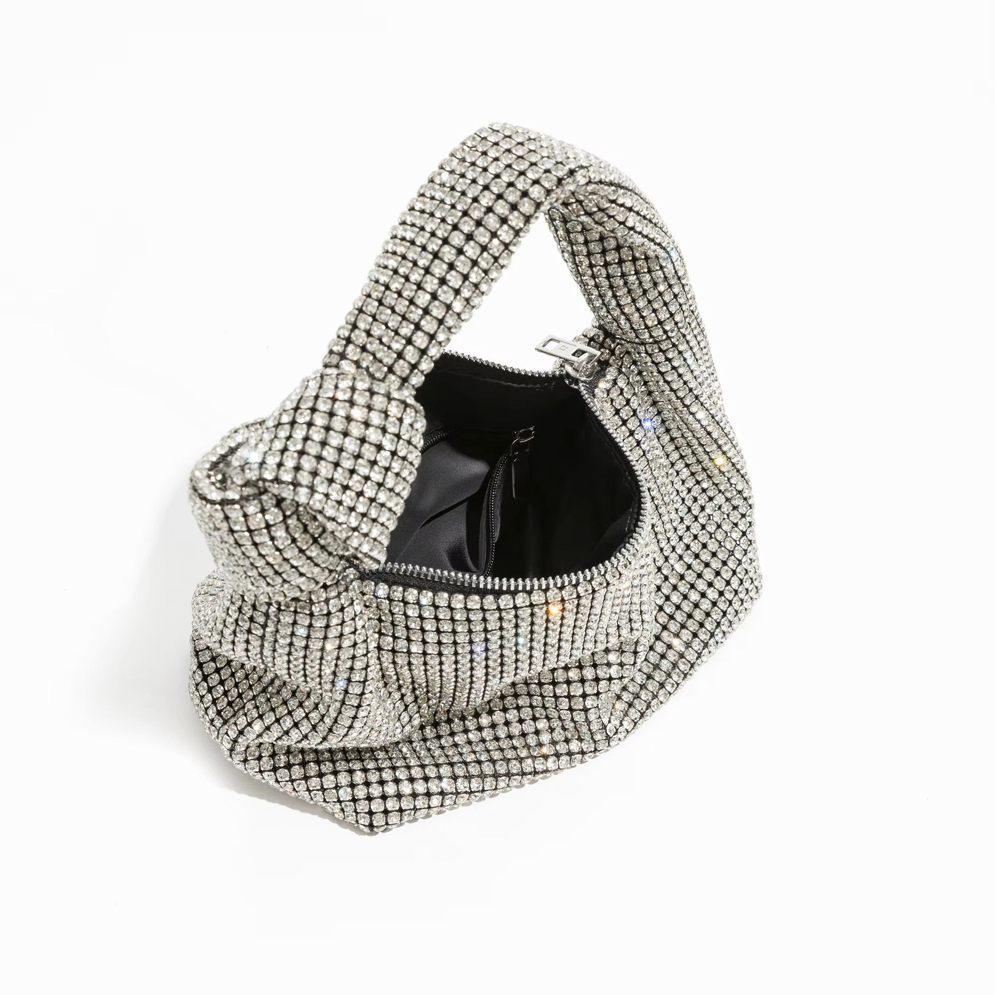 Designer Luxury Rhinestones Knot Bag Size ONE SIZE - 4 Thumbnail