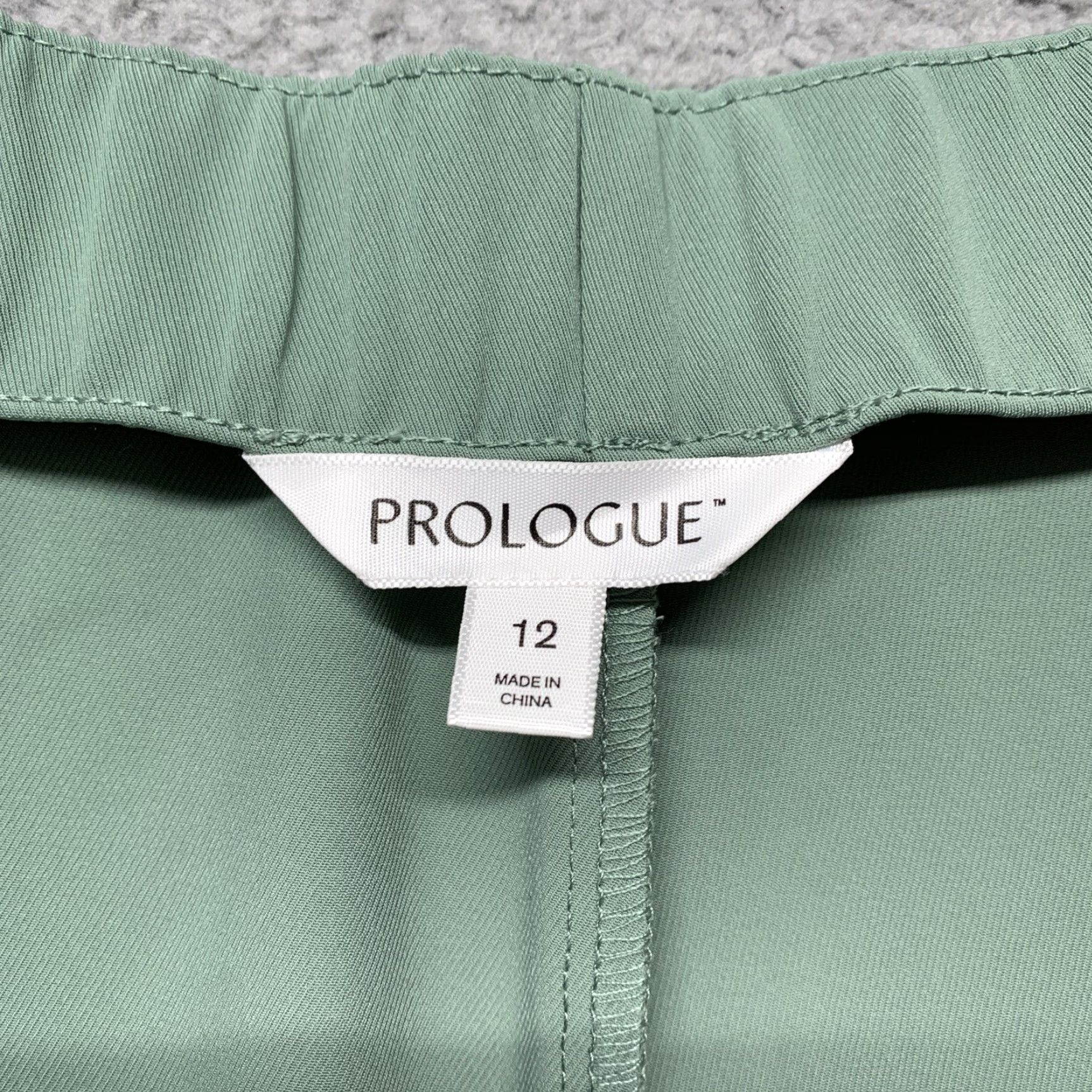Vintage Prologue Cargo Dress Pants Women's 12 Green 32x25 High Rise Relaxed Fit Shirt Pants Tapered Modern Wear Size 34" / US 12 / IT 48 - 7 Thumbnail