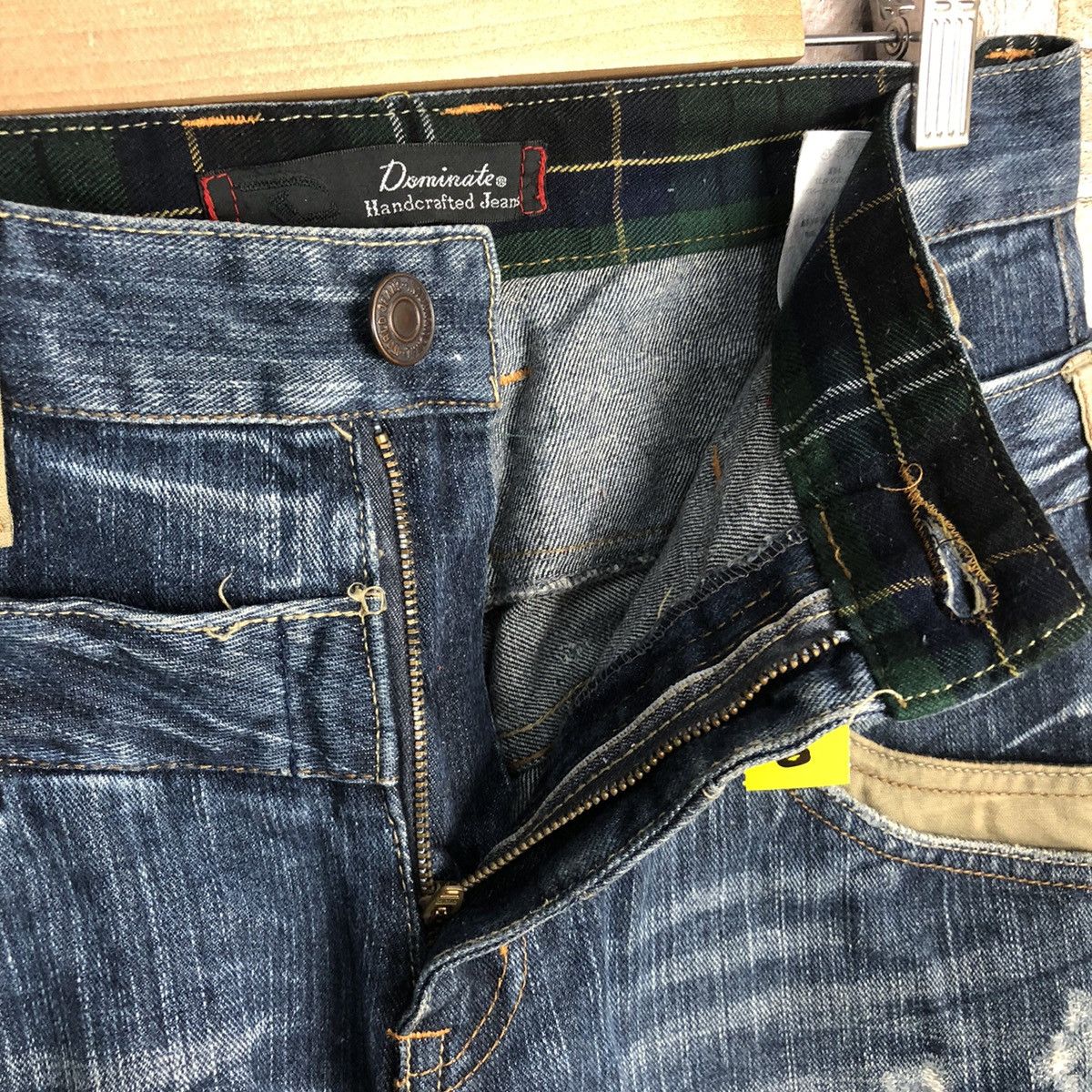 Japanese Brand DL Dominate faded double waist Distressed Denim Pants #A432 Size US 30 / EU 46 - 11 Thumbnail