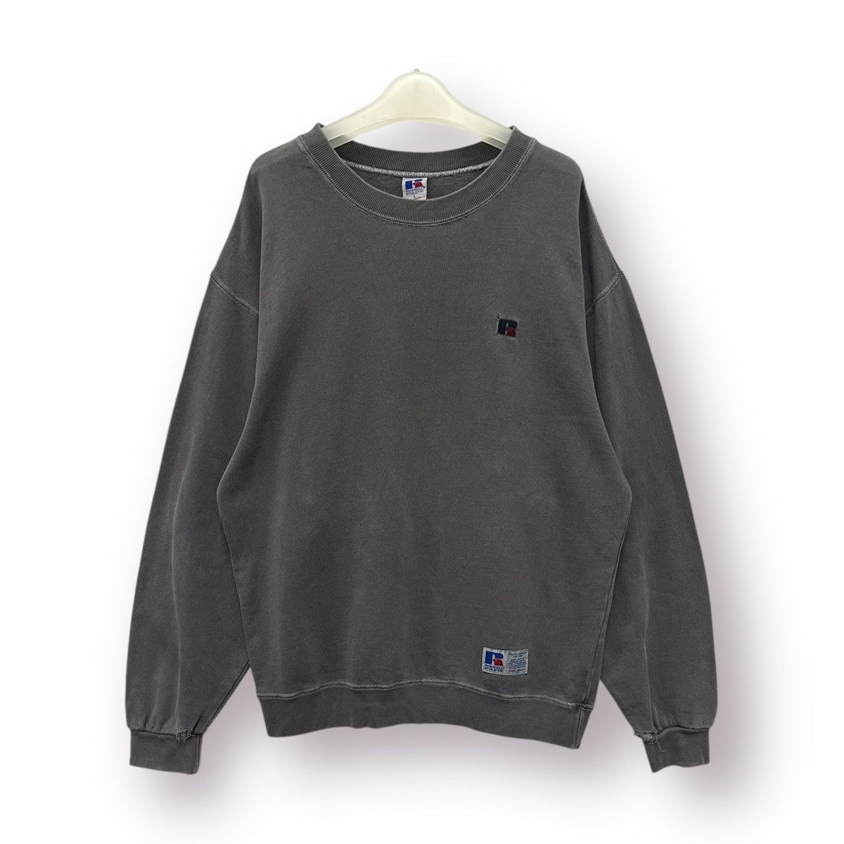 Russell Athletic 🔥 Russel Athletic Dyed Distressed Plain Roundneck Sweat Size US M / EU 48-50 / 2 - 1 Thumbnail