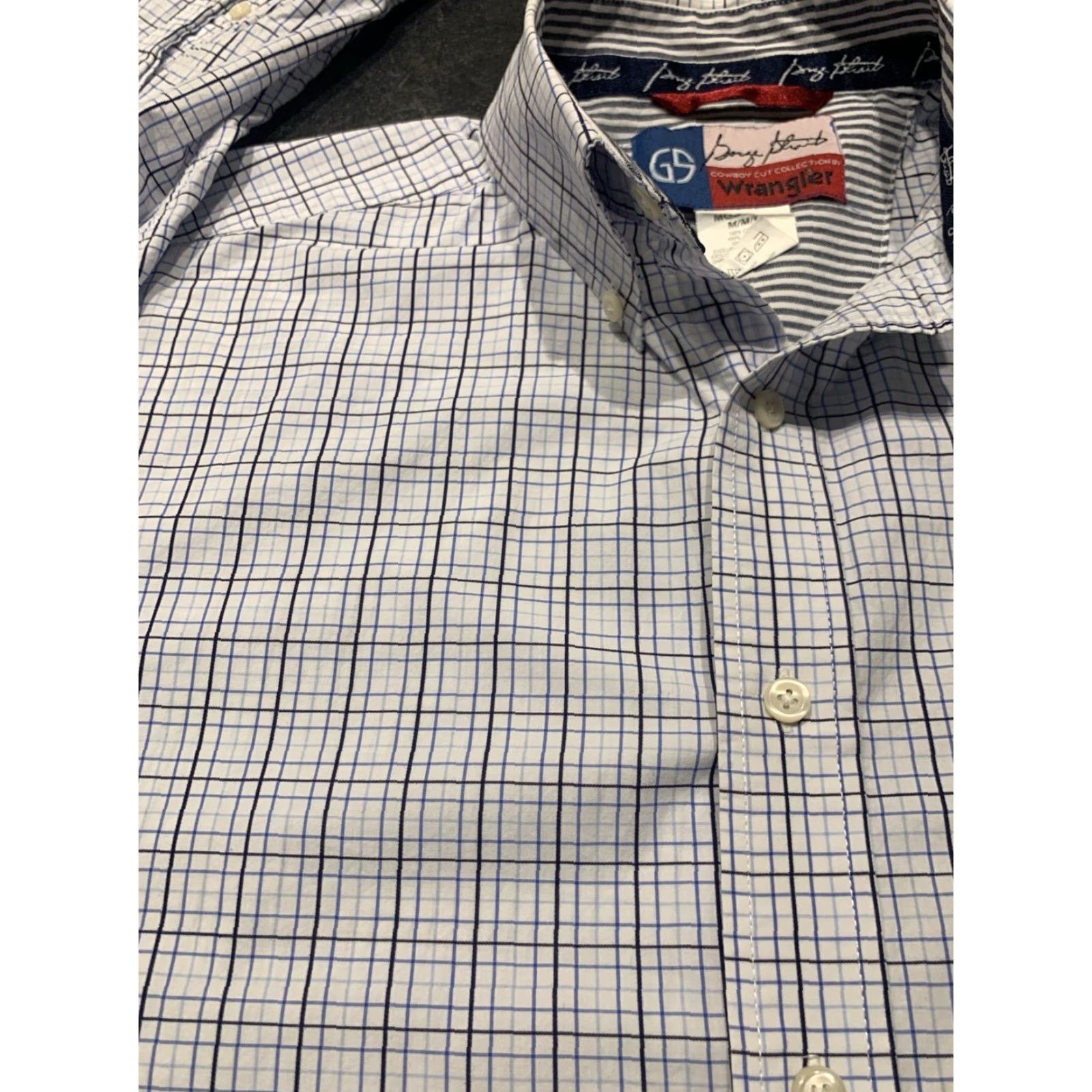 Wrangler Wrangler George Strait Western Plaid Cowboy Cut Button Down Shirt Mens Medium Multicolor Size US M / EU 48-50 / 2 - 4 Thumbnail
