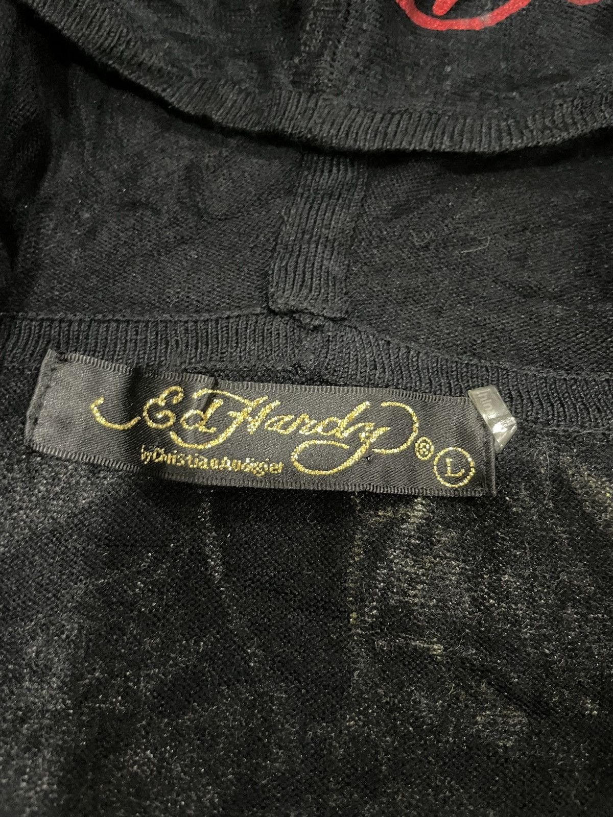 Christian Audigier Ed Hardy By Christian Audigier Sleeveless Hooded Sweatshirt Size M / US 6-8 / IT 42-44 - 21 Thumbnail