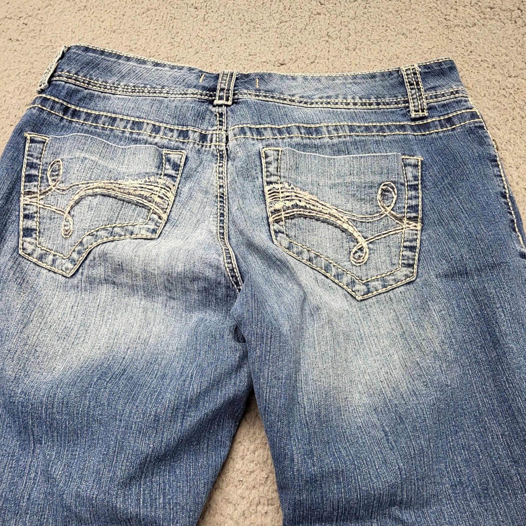Vintage Nine West Vintage America Capri Women's Size 10/30 Blue Denim Stretch Jeans Size 32" / US 10 / IT 46 - 4 Thumbnail