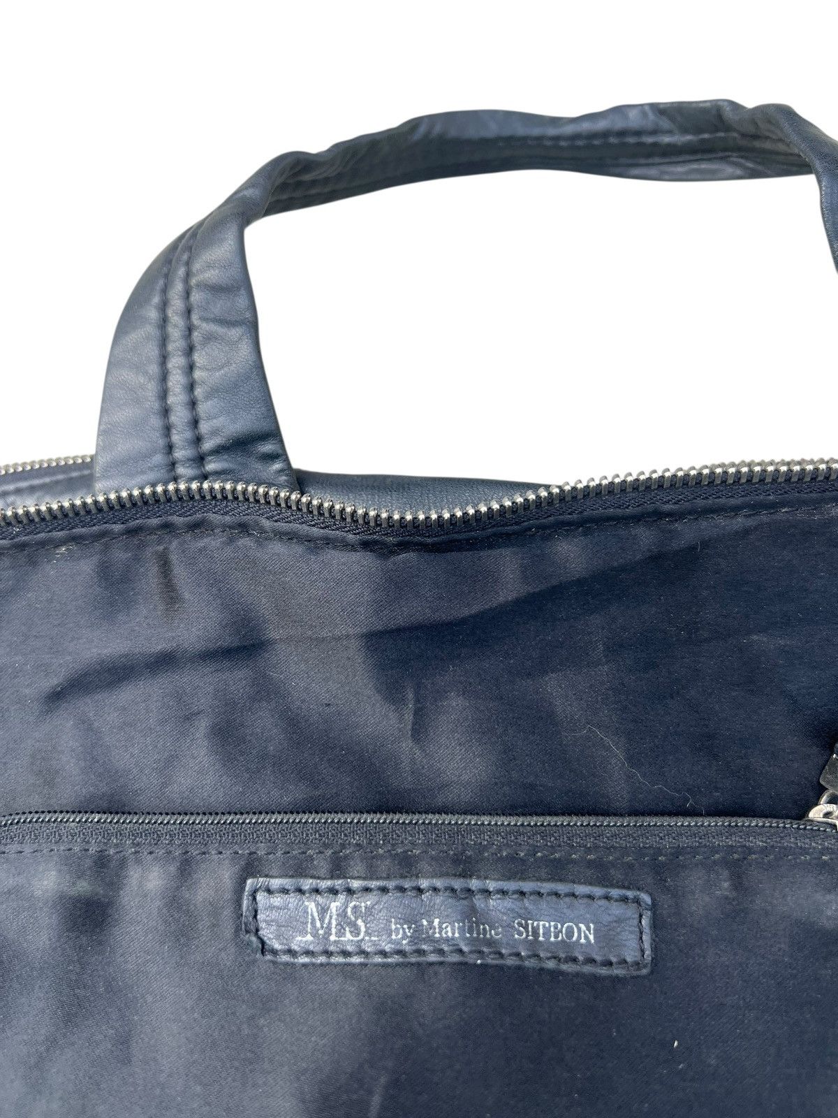 Leather Vintage 90s Martine Sitbon Distressed Patina Leather Bag Size ONE SIZE - 23 Thumbnail