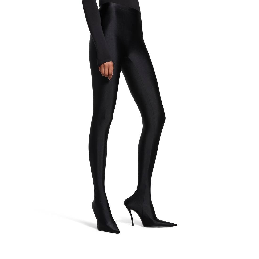 Balenciaga o1bcso1str0525 Curve Pantaleggings in Black Size 28" / US 6 / IT 42 - 1 Thumbnail