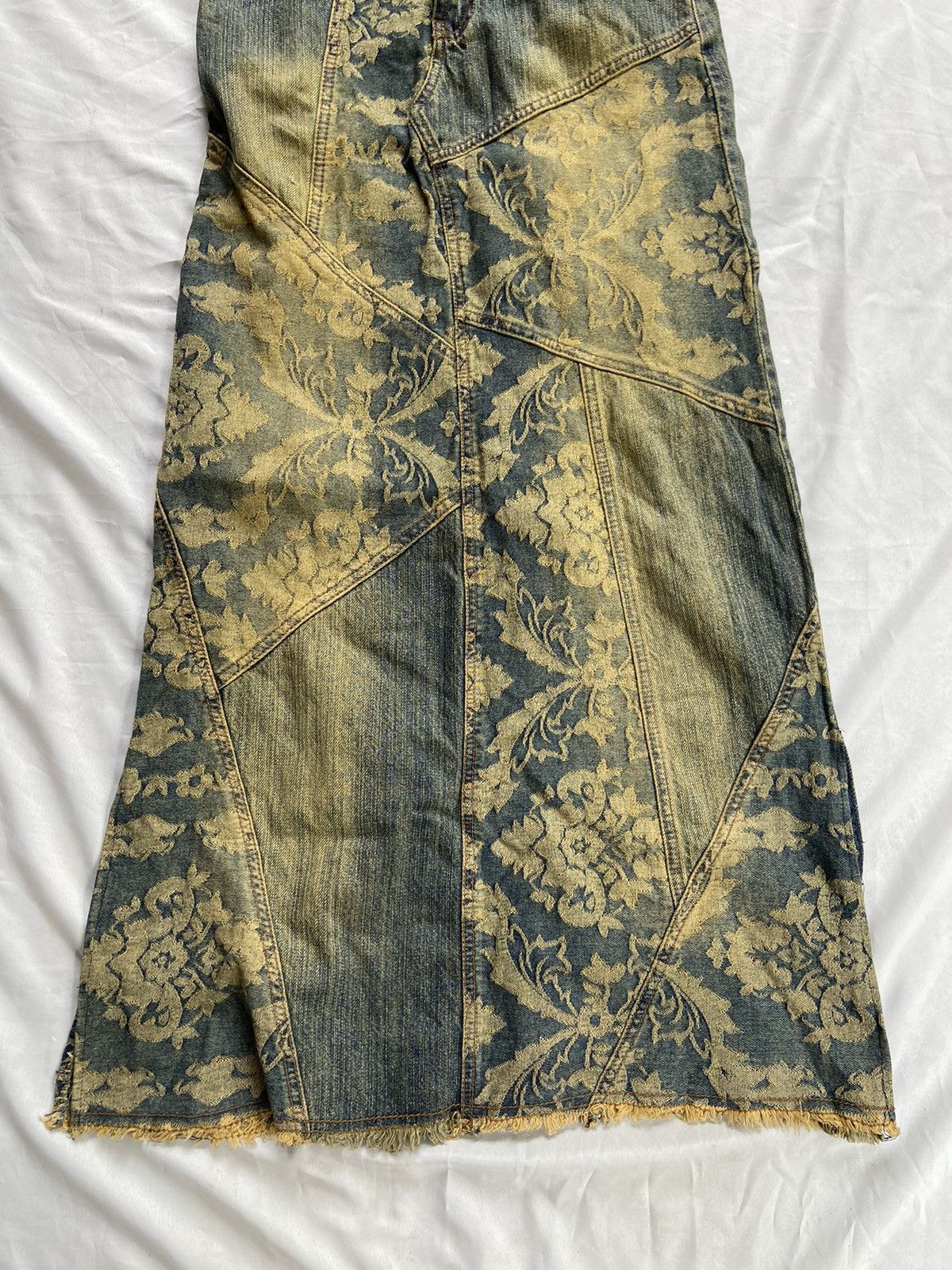 Japanese Brand JOYKA FLOWERS HANDMADE LONG SKIRT PANTS Size 28" / US 6 / IT 42 - 3 Thumbnail