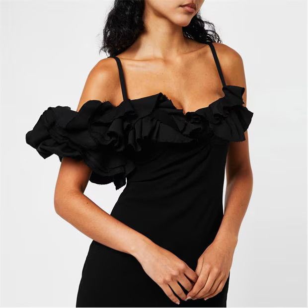 Jacquemus o1g2r1mq1024 Mini Dress in Black Size S / US 4 / IT 40 - 3 Thumbnail