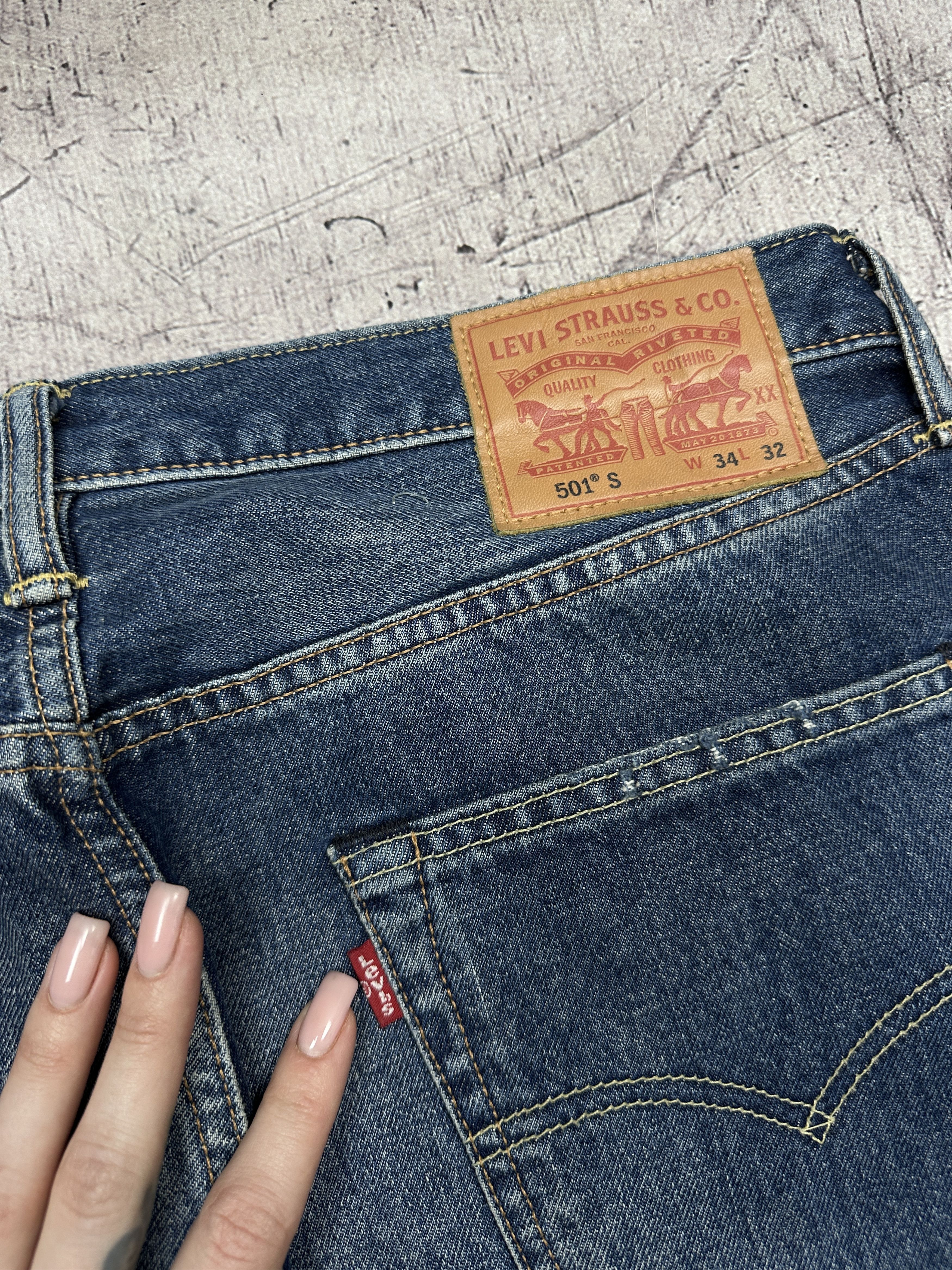 Levi's Levi's 501 Mens Denim Pants Jeans Size 34 x 32 Size US 34 / EU 50 - 3 Thumbnail