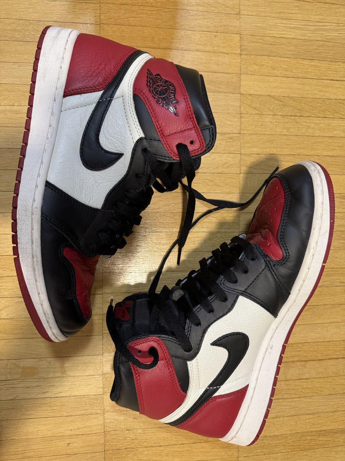 Jordan Brand × Nike Nike Air Jordan 1 High OG Bred Toe Size US 10 / EU 43 - 1 Thumbnail