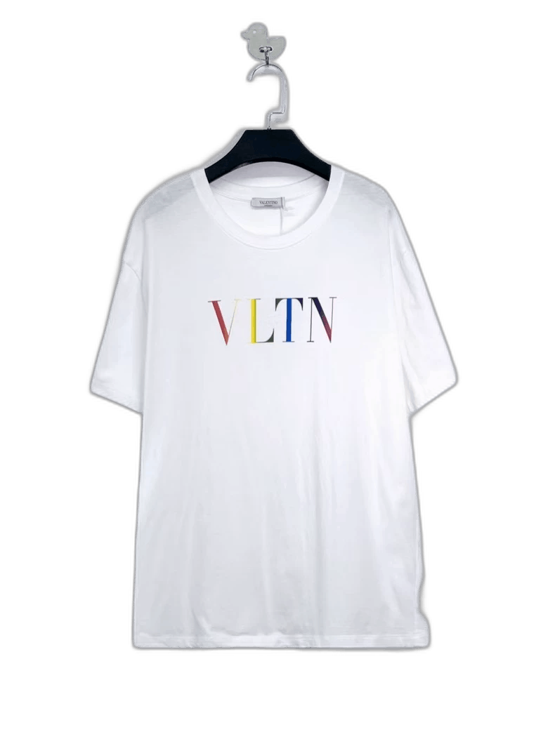 Valentino Valentino White Rainbow Logo Short Sleeve T-Shirt-yf Size US XL / EU 56 / 4 - 1 Thumbnail