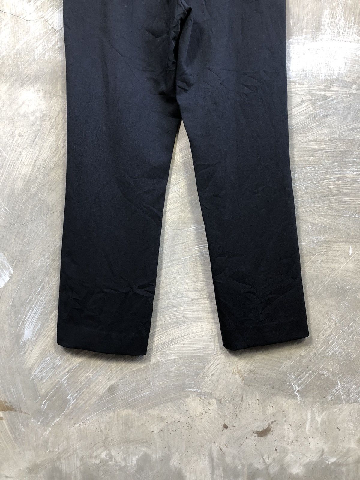 Issey Miyake Issey Miyake Women Black Trouser Pants Size 28" / US 6 / IT 42 - 10 Thumbnail
