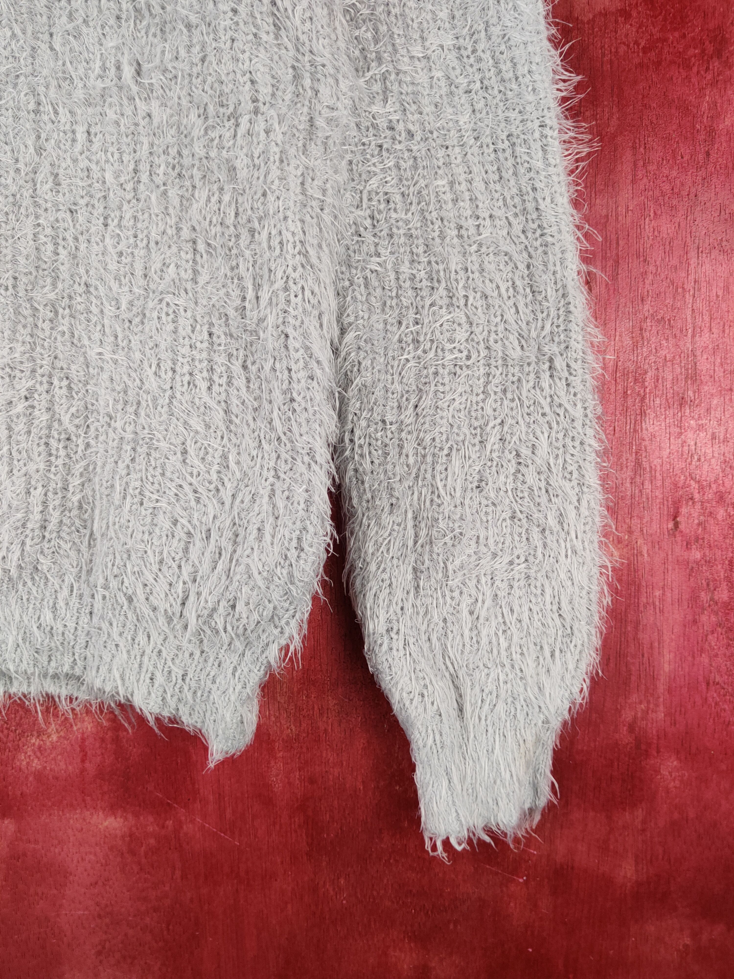 Homespun Knitwear × Japanese Brand × Vintage Cutie Blondie Gray Shag Shaggy Fur Mohair Knitwear #S1918 Size M / US 6-8 / IT 42-44 - 6 Thumbnail