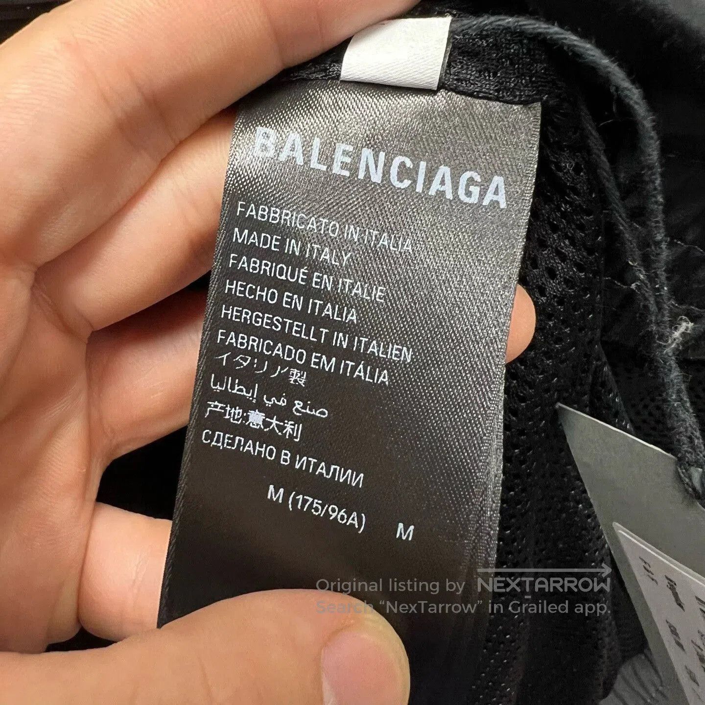 Balenciaga Balenciaga Black Coach Jacket with Logo. Size US M / EU 48-50 / 2 - 5 Thumbnail