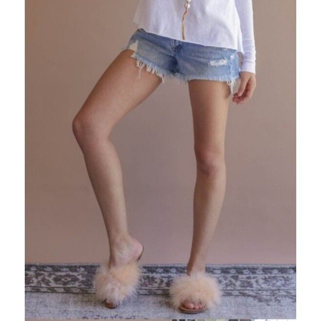 Brother Vellies Brother Vellies Marabou Lamu Sandal Lavender Size 9 Size US 9 / IT 39 - 7 Thumbnail