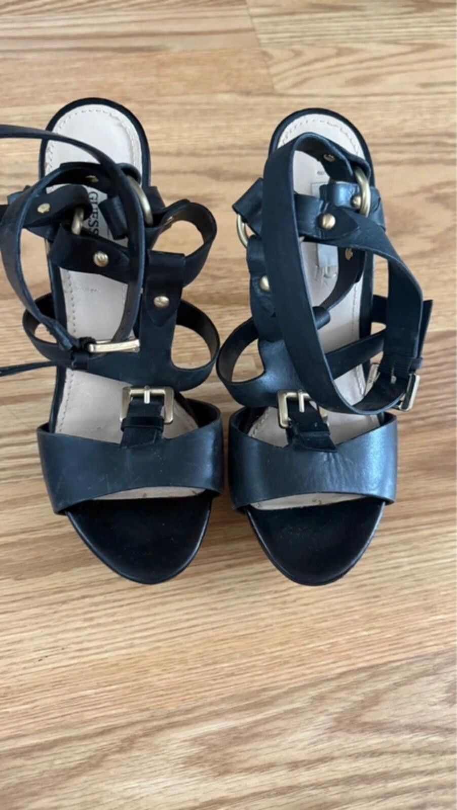 Guess Guess strappy platform heels Size US 7 / IT 37 - 1 Thumbnail