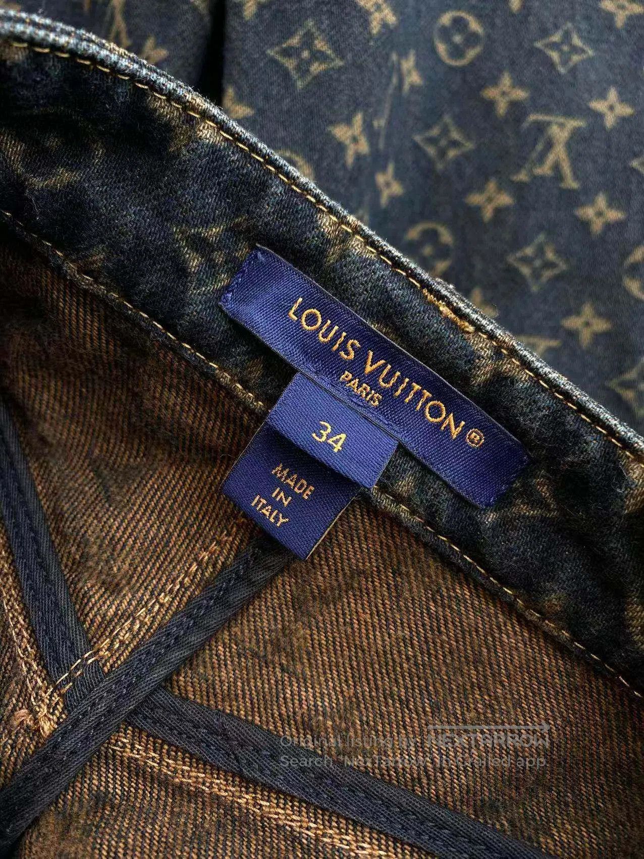 Louis Vuitton Louis Vuitton 25SS brown presby-print jeans| Size 42" / US 20 - 5 Thumbnail