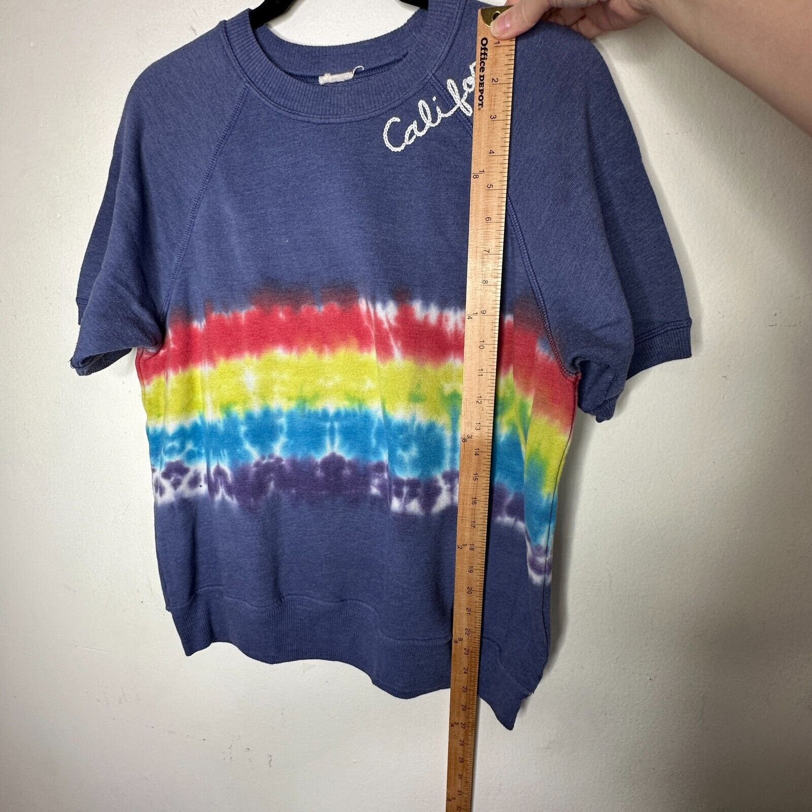 Other I Stole My Boyfriends Blue Rainbow Tie Dye California Tee M Size M / US 6-8 / IT 42-44 - 5 Thumbnail