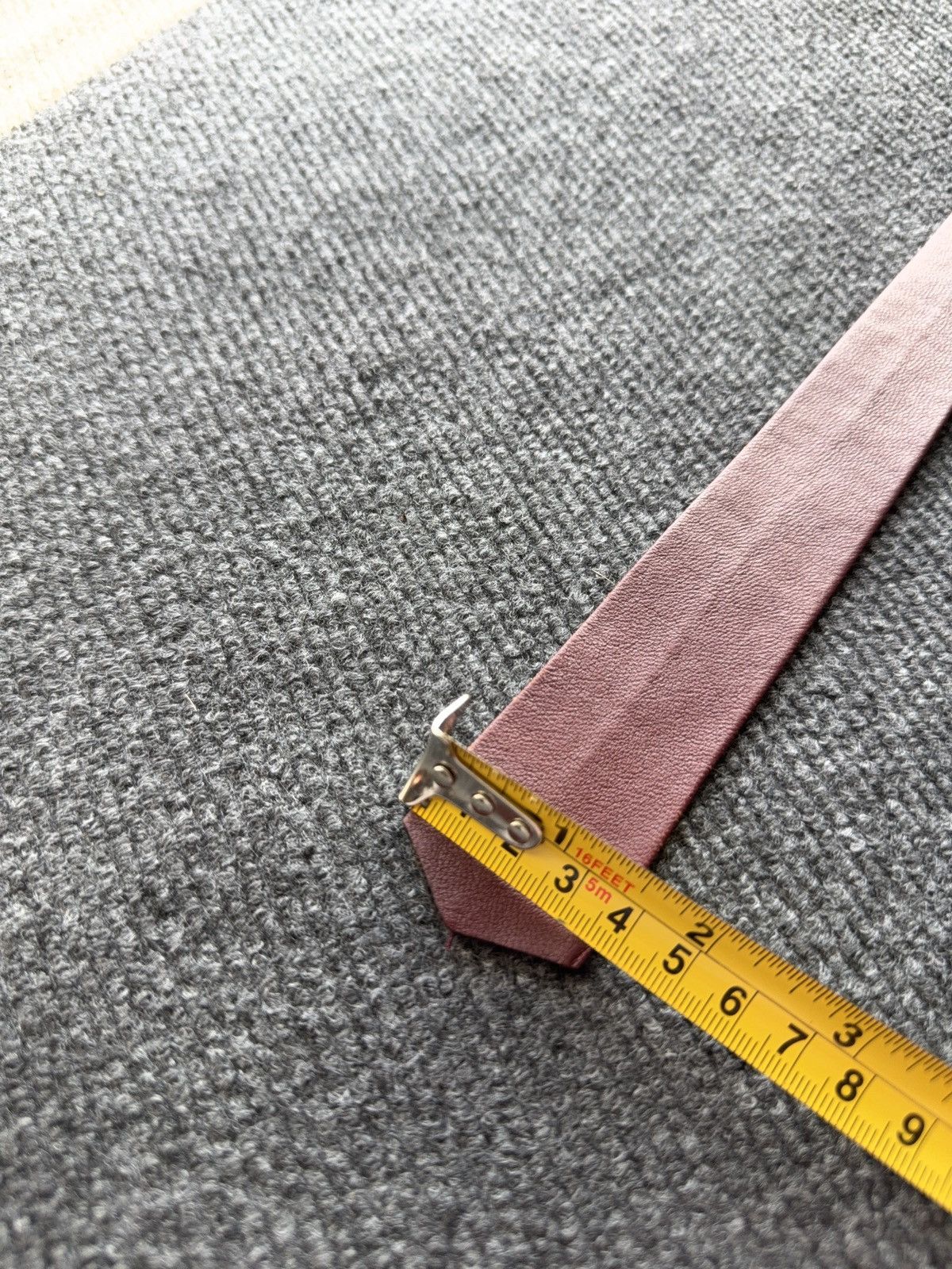 Genuine Leather Retro Vintage Burgundy Leather Tie 90s Western Biker Style Size ONE SIZE - 13 Thumbnail