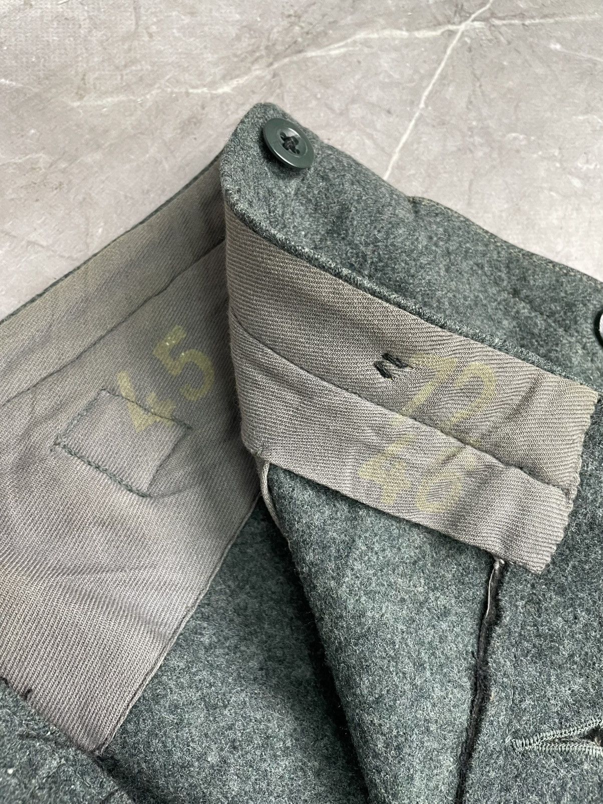 Le Laboureur German Army Wool Trousers swiss army 90s Pants Size US 32 / EU 48 - 7 Thumbnail