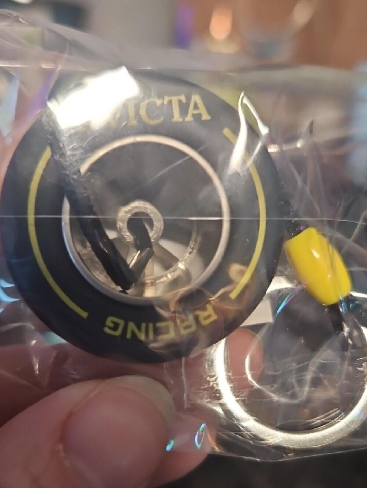 Invicta Invicta Black & Yellow Racing Tire Keyring Size ONE SIZE - 2 Thumbnail