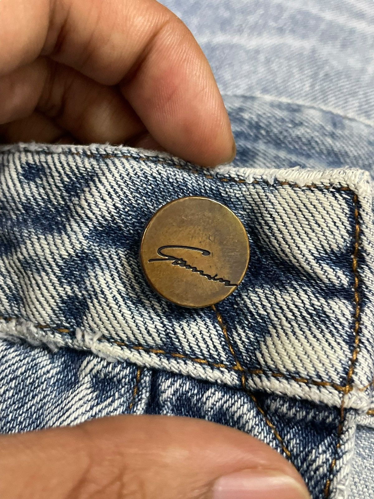Vintage Japanese Stunning Lure Buckle Back Fade Wash Jeans