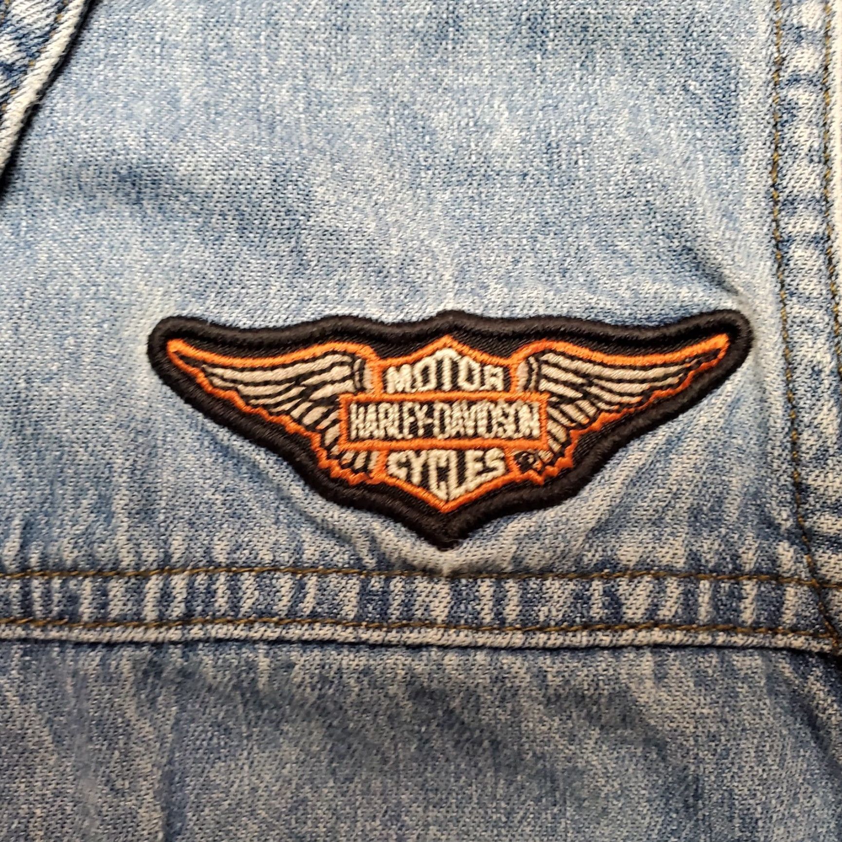 Harley Davidson VTG Harley Davidson Vest Womens Medium Blue Denim Sleeveless Motorcycle Casual Size M / US 6-8 / IT 42-44 - 2 Thumbnail