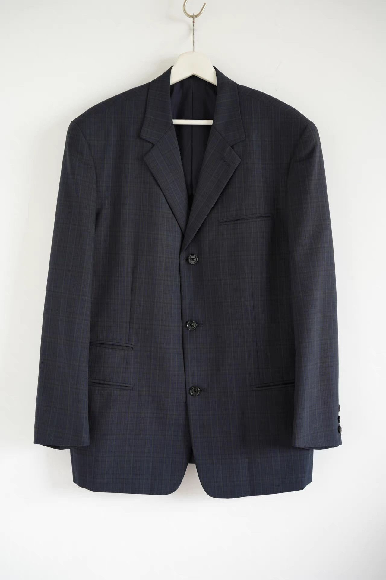 Yohji Yamamoto Yohji Yamamoto 90s Blue-Green Plaid Blazer K4 Size US M / EU 48-50 / 2 - 1 Thumbnail