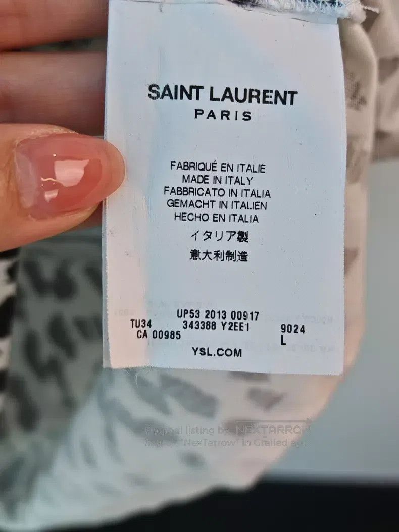 Saint Laurent Paris Saint Laurent Paris Leopard Print T-Shirt i Size US L / EU 52-54 / 3 - 3 Thumbnail
