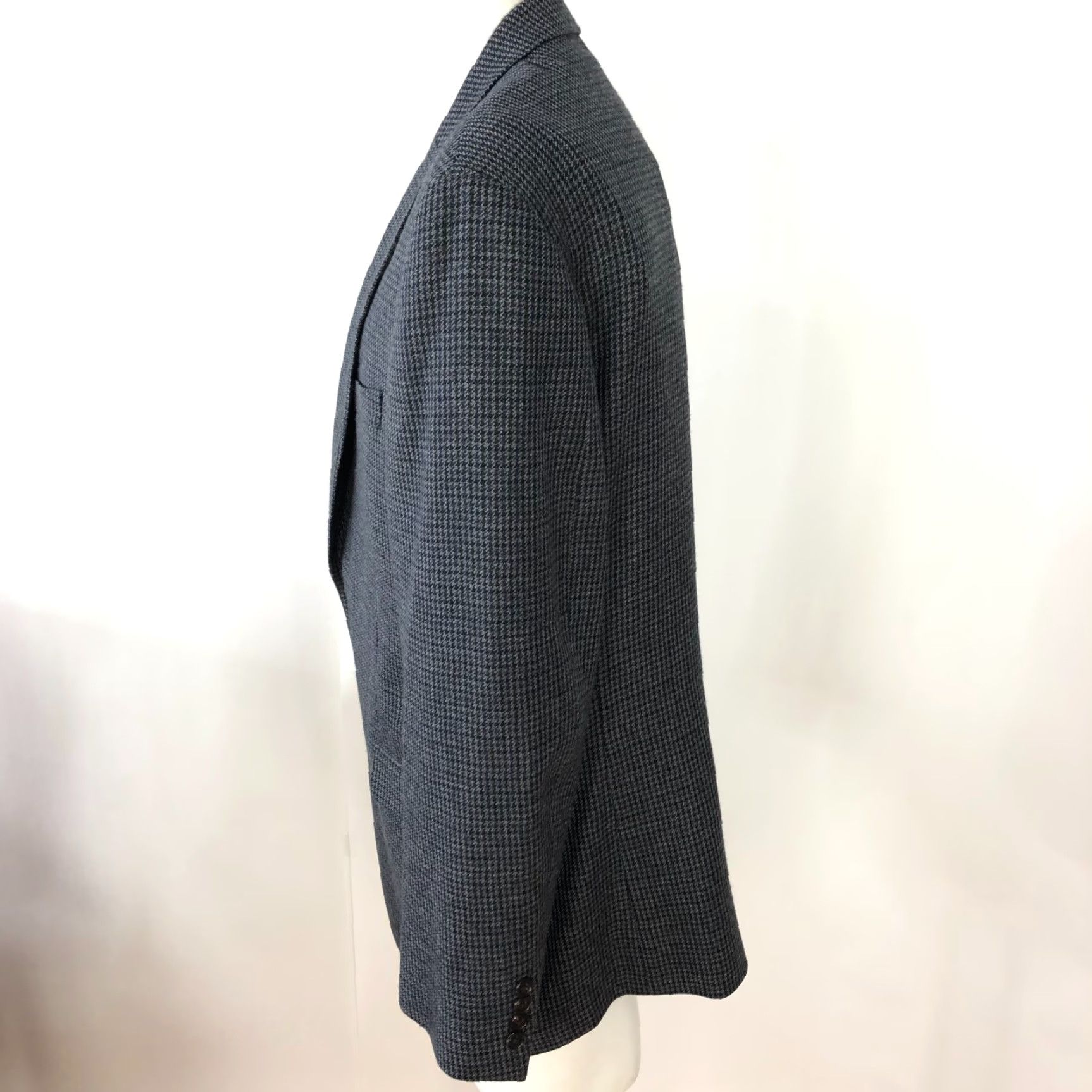 Ralph Lauren Lauren Ralph Lauren Green Label Sport Coat Jacket Gray Houndstooth 43R Wool Notch Single-Breasted Mens Regular Jacket Front Two-Button Vintage No Size US XS / EU 42 / 0 - 3 Thumbnail