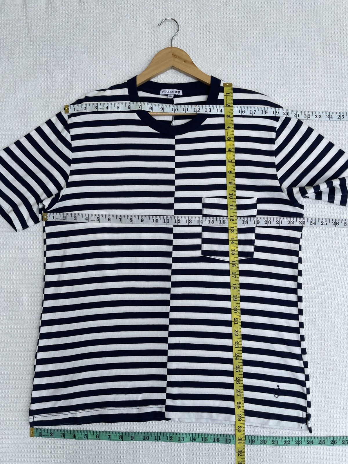 JW Anderson Last Drop🔥Rare🔥UNIQLO x JW ANDERSON Stripe Pocket Tee Size US XL / EU 56 / 4 - 9 Thumbnail
