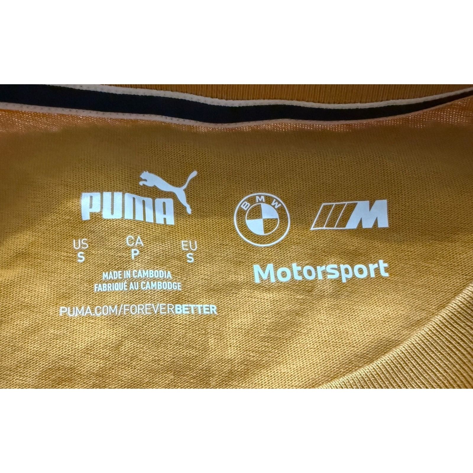 Puma NWT Puma BMW Motorsport Essential Logo Men's T Shirt Gold S Size US S / EU 44-46 / 1 - 4 Thumbnail