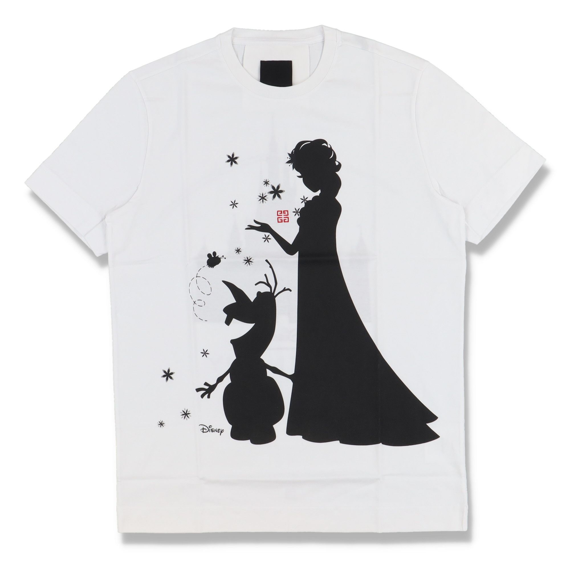 image of Disney x Givenchy White Frozen Olaf And Elsa 4G Logo T-Shirt, Men's (Size XS)