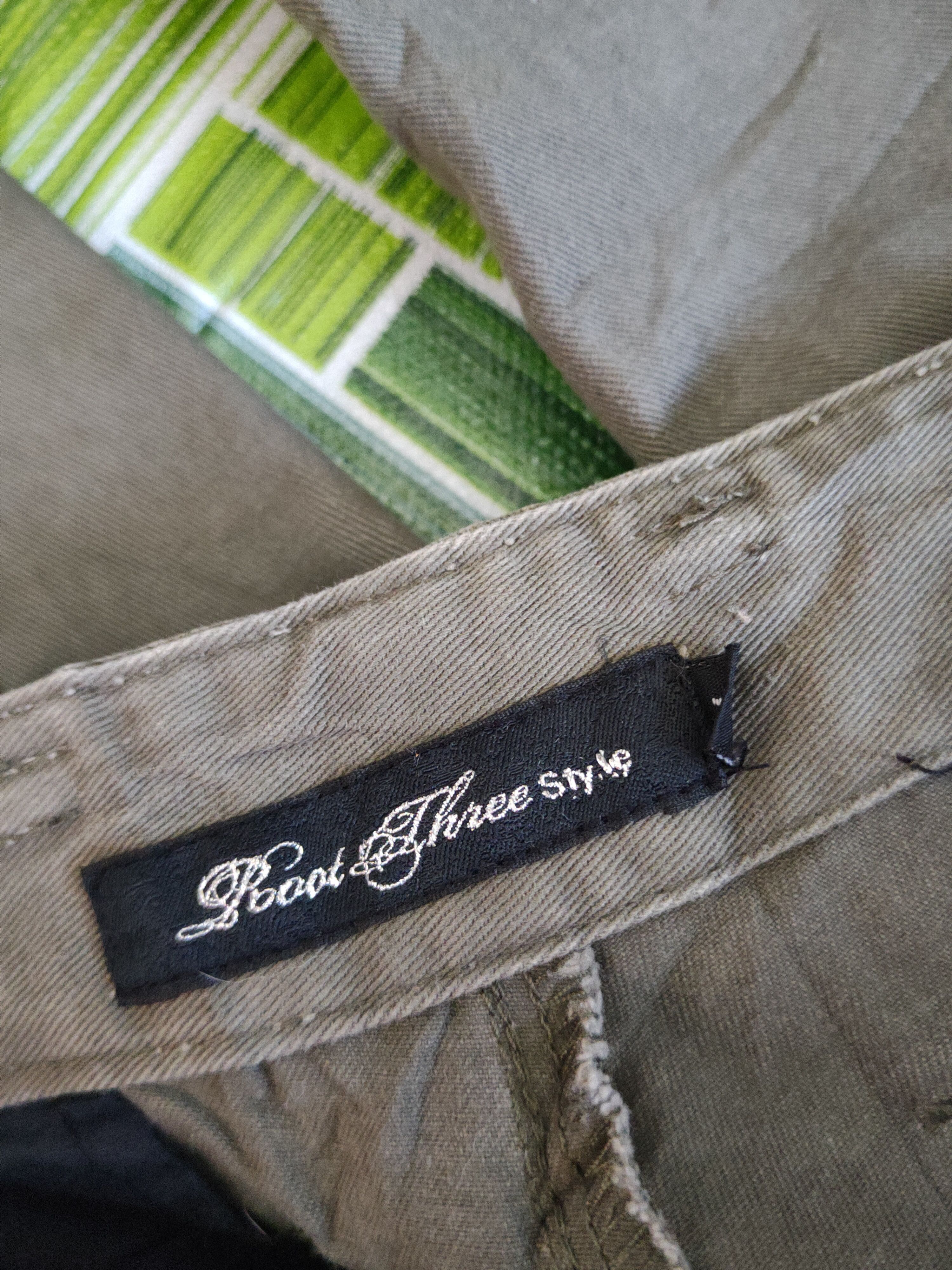 Japanese Brand Root Three Olive Multipocket Tactical Cargo Pants #S1798 Size US 30 / EU 46 - 18 Thumbnail
