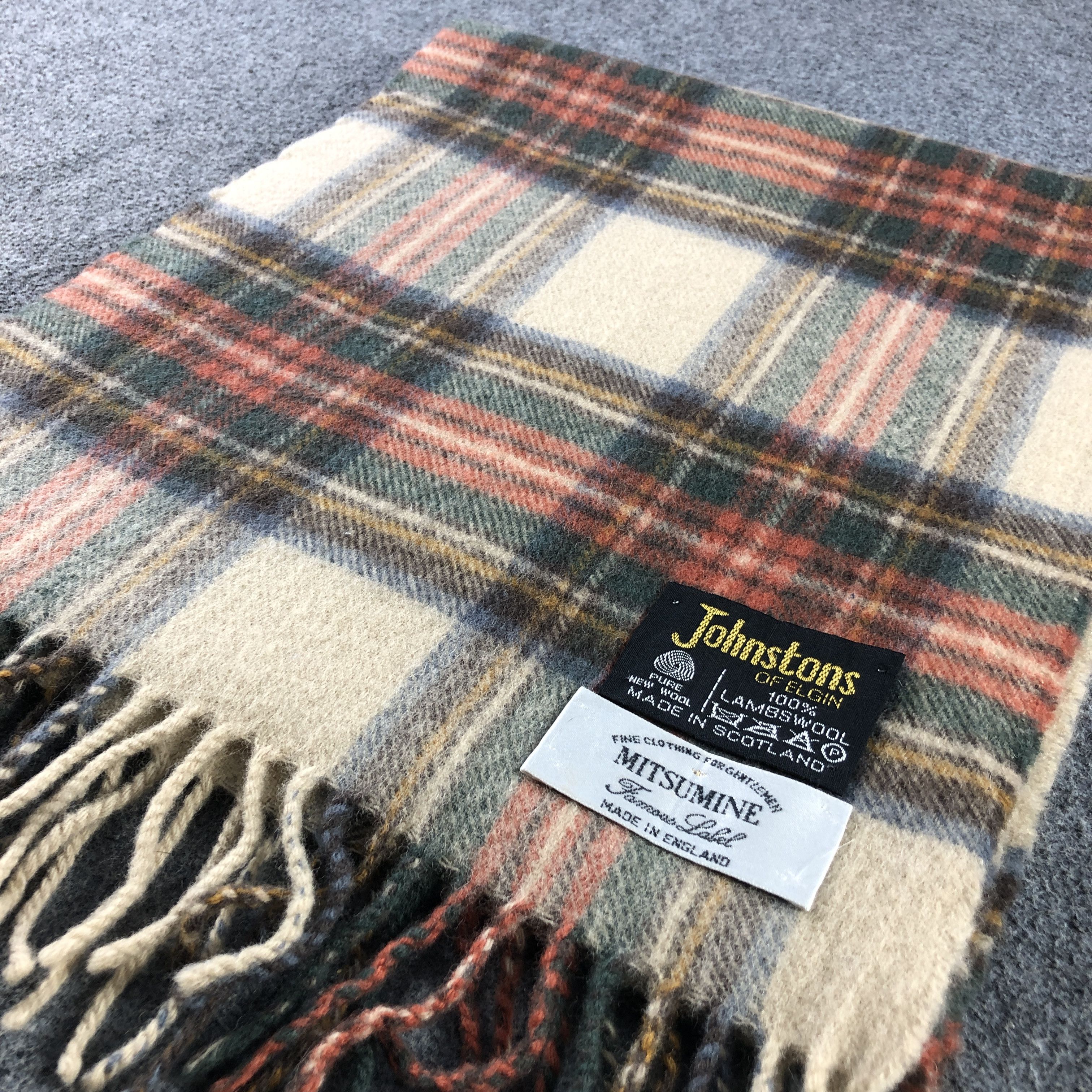 Johnstons Of Elgin × Vintage Johnstons of Elgin Tartan Wool