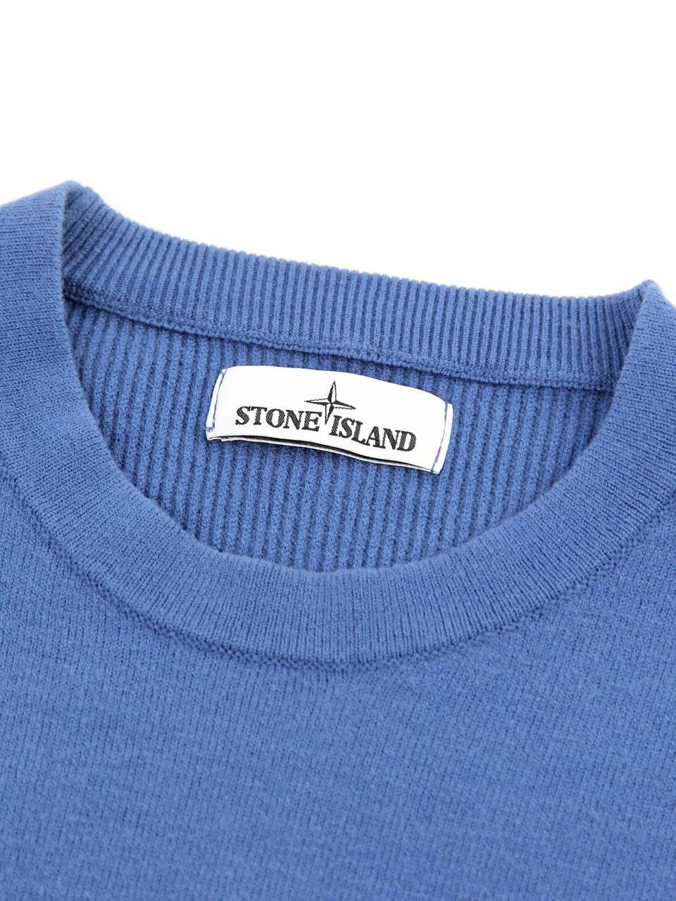 Stone Island STONE ISLAND Blue wool sweater Size US XL / EU 56 / 4 - 7 Thumbnail