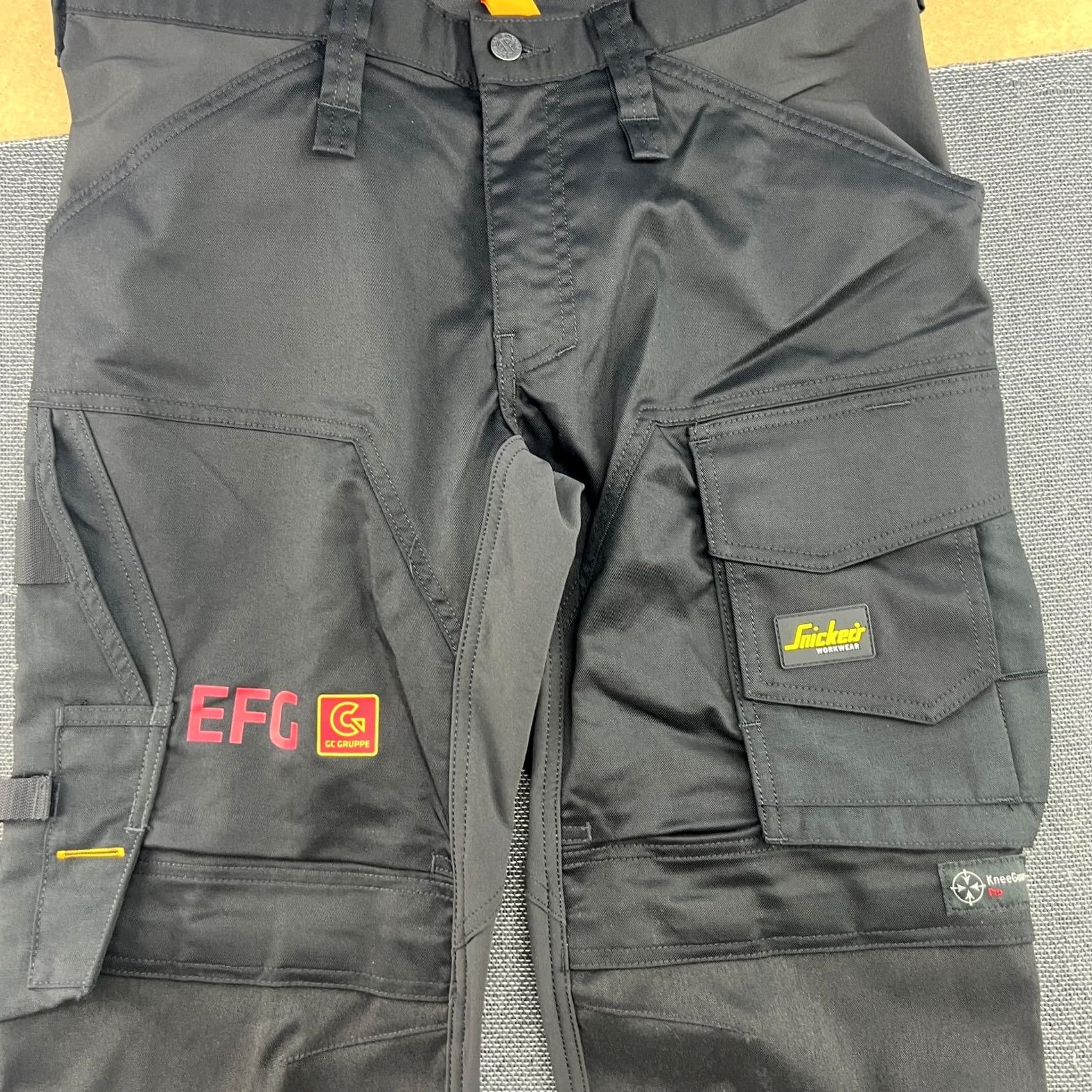 Kickers Snickers Pants 50 Black Allround Stretch Work Mens Size Trousers Knee Guard Cordura Size US 34 / EU 50 - 2 Thumbnail