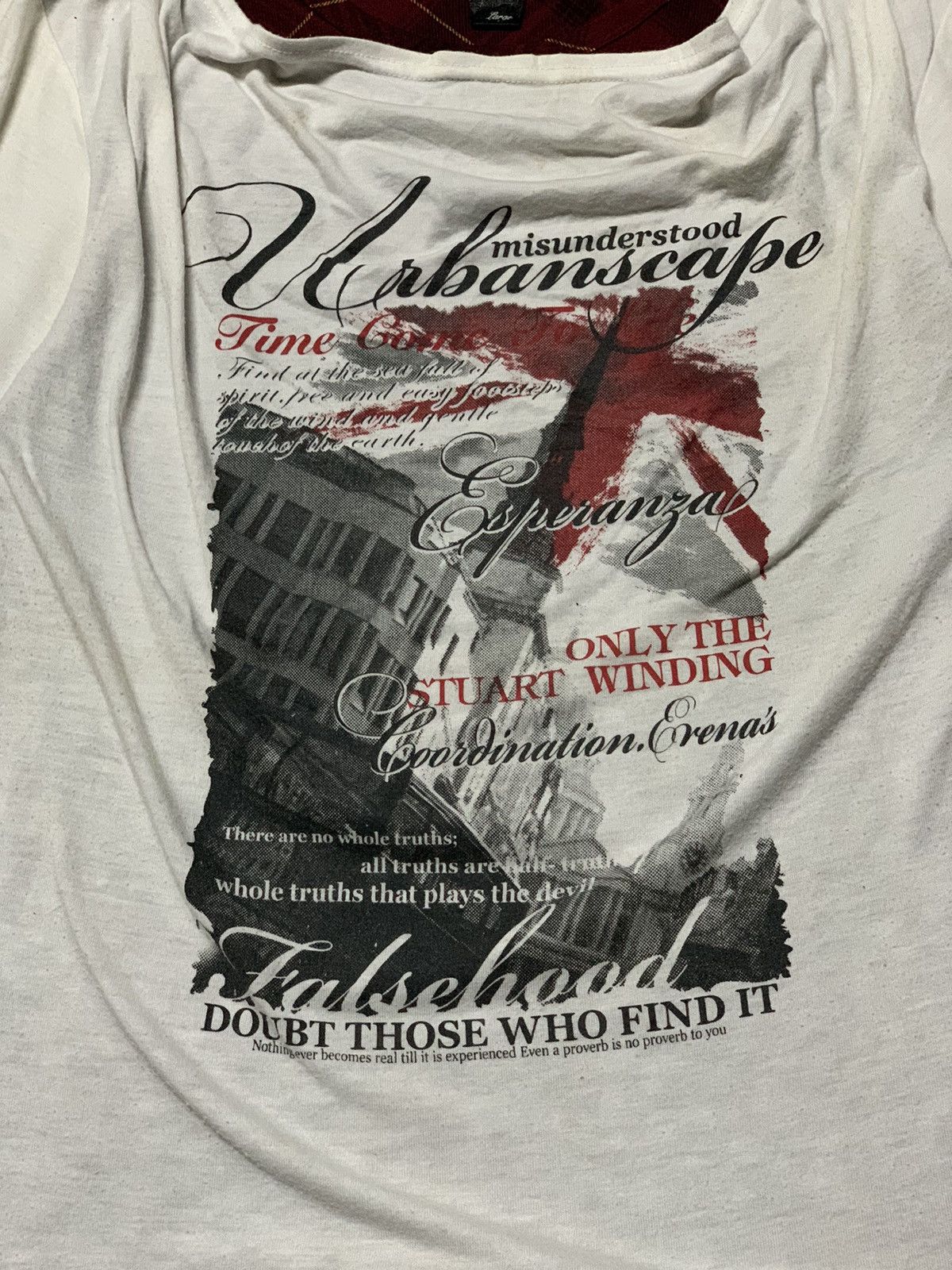 14th Addiction × Hysteric Glamour × Japanese Brand 💥Japanese Brand Launching Pad Layered Poem Tees Punk/Grunge Size US L / EU 52-54 / 3 - 3 Thumbnail