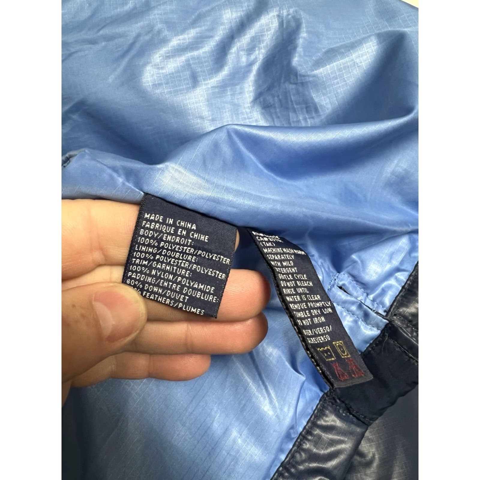 Tommy Hilfiger Vtg Tommy Hilfiger Blue Ski Puffer Down Feather Zip Snap Women's S Long Jacket Size S / US 4 / IT 40 - 7 Thumbnail