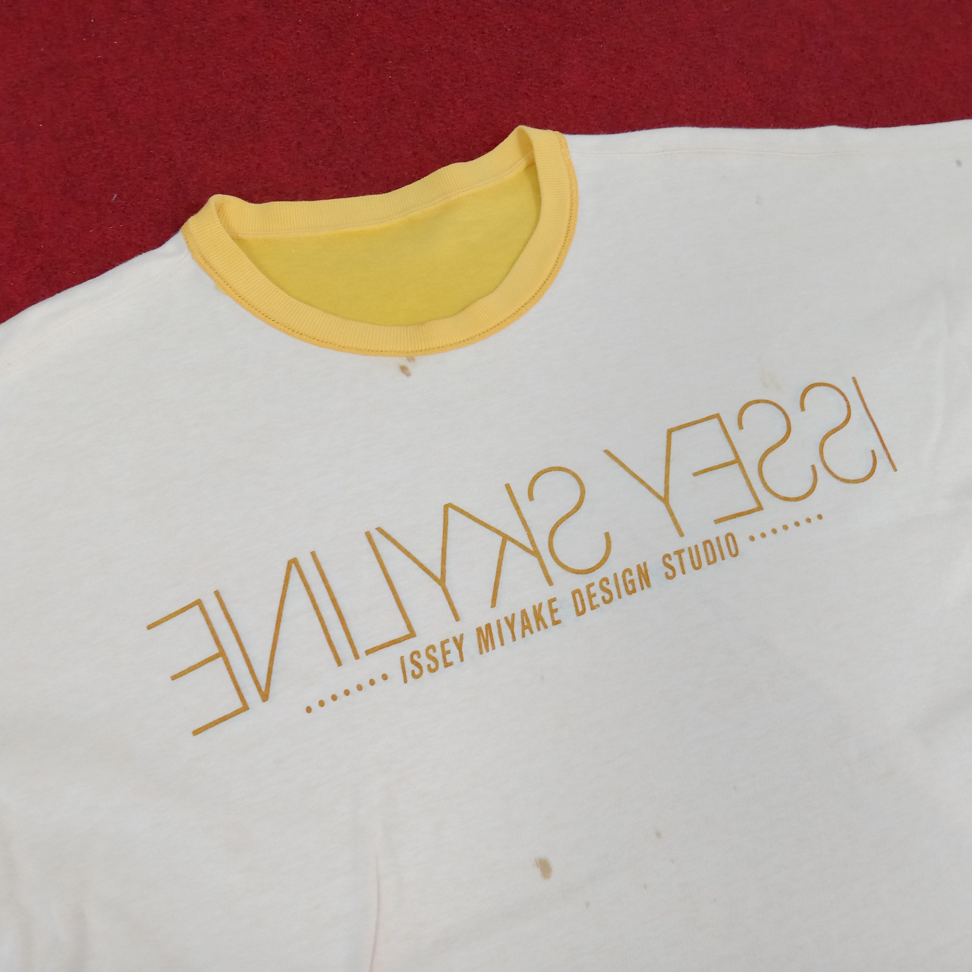 Designer × Issey Miyake × Japanese Brand Issey Miyake Japanese Designer Tshirt Ringer Style Size US L / EU 52-54 / 3 - 2 Thumbnail