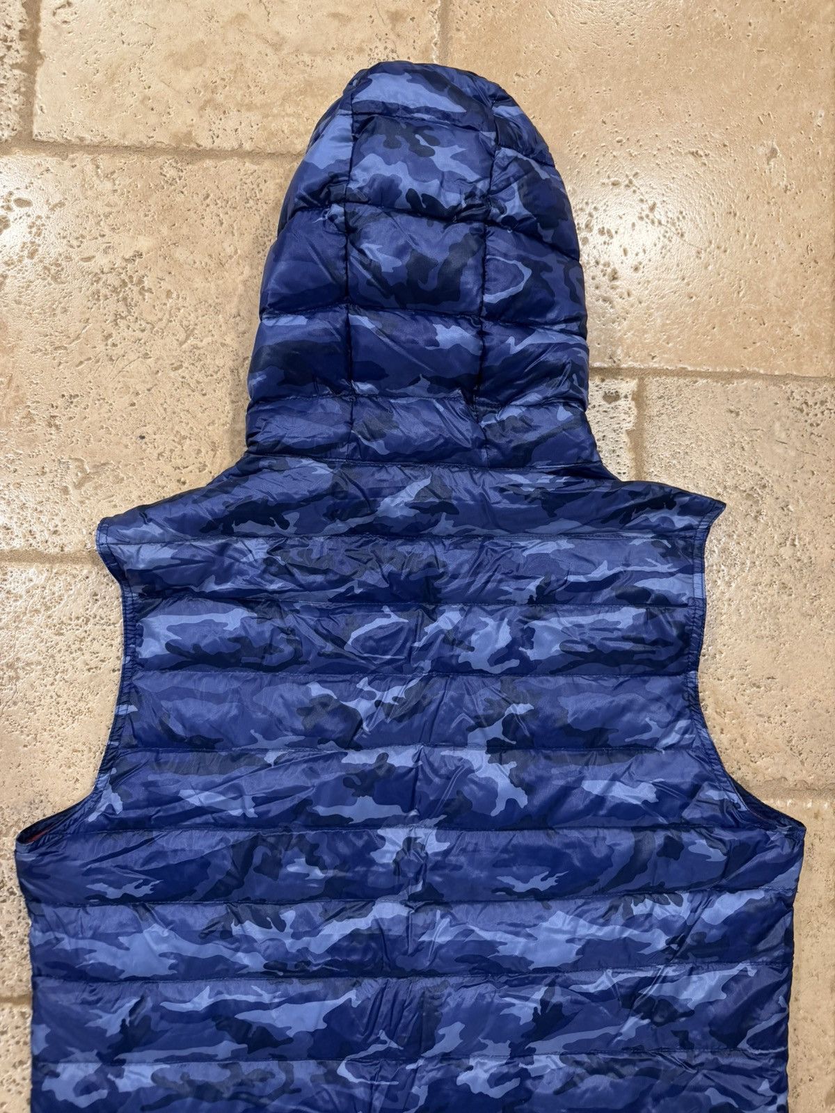 Moncler Moncler Patrick Gilet Blue Camo Fatique Down Puffer Vest Size US L / EU 52-54 / 3 - 9 Thumbnail