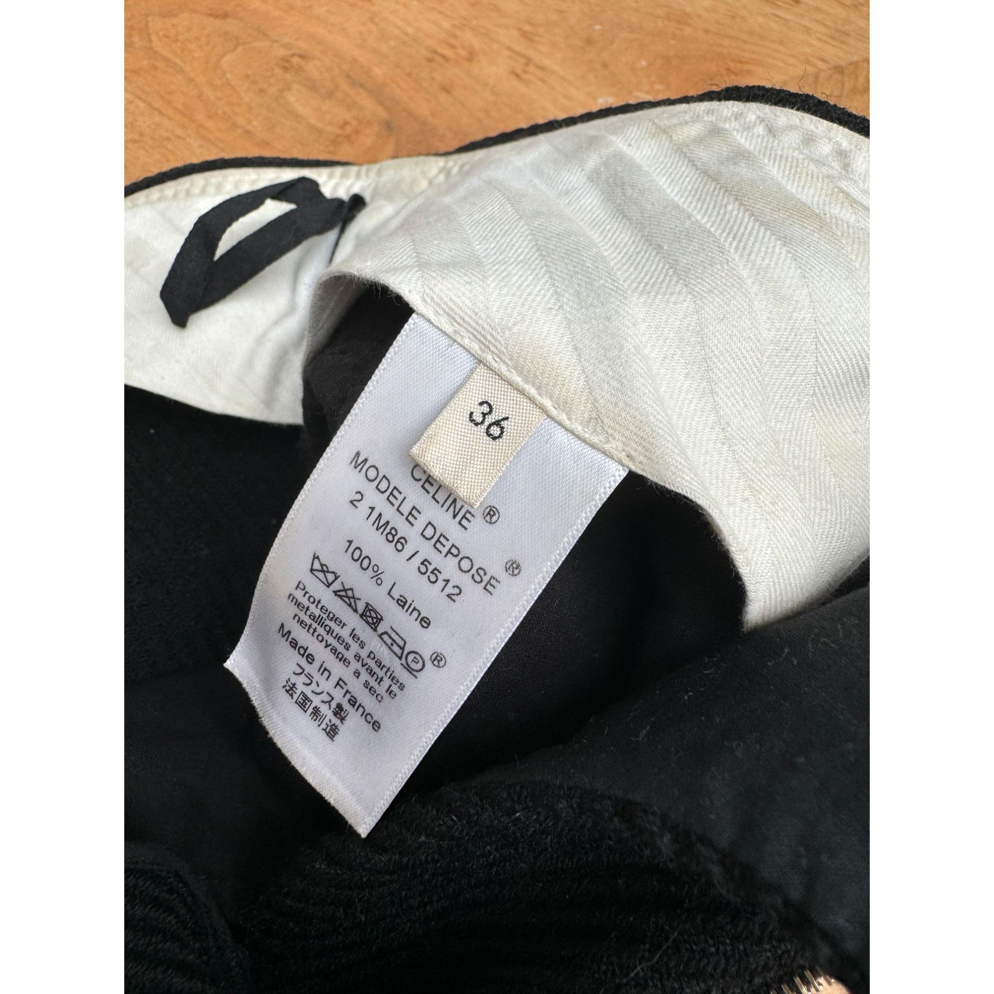 Celine Phoebe Philo Pre-Fall 2015 Black Corduroy Wide-Leg Pants Size 26" / US 2 / IT 38 - 7 Thumbnail